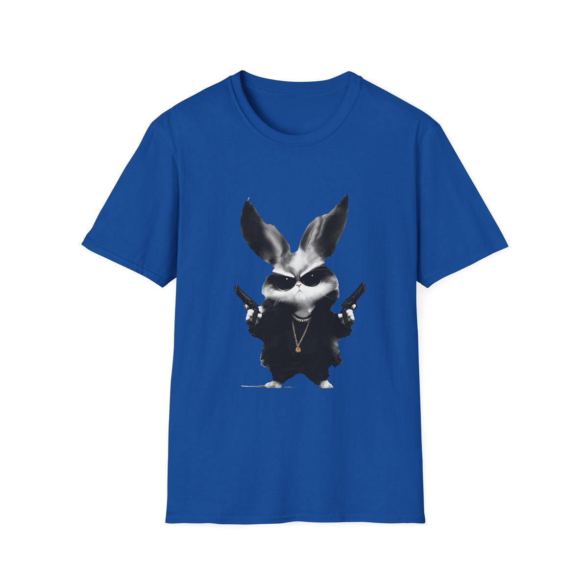 🐰 Funny T-Shirt - Small Bunny, Big Attitude, Unisex, Colors ⚫🔵🔴🟠🟡⚪