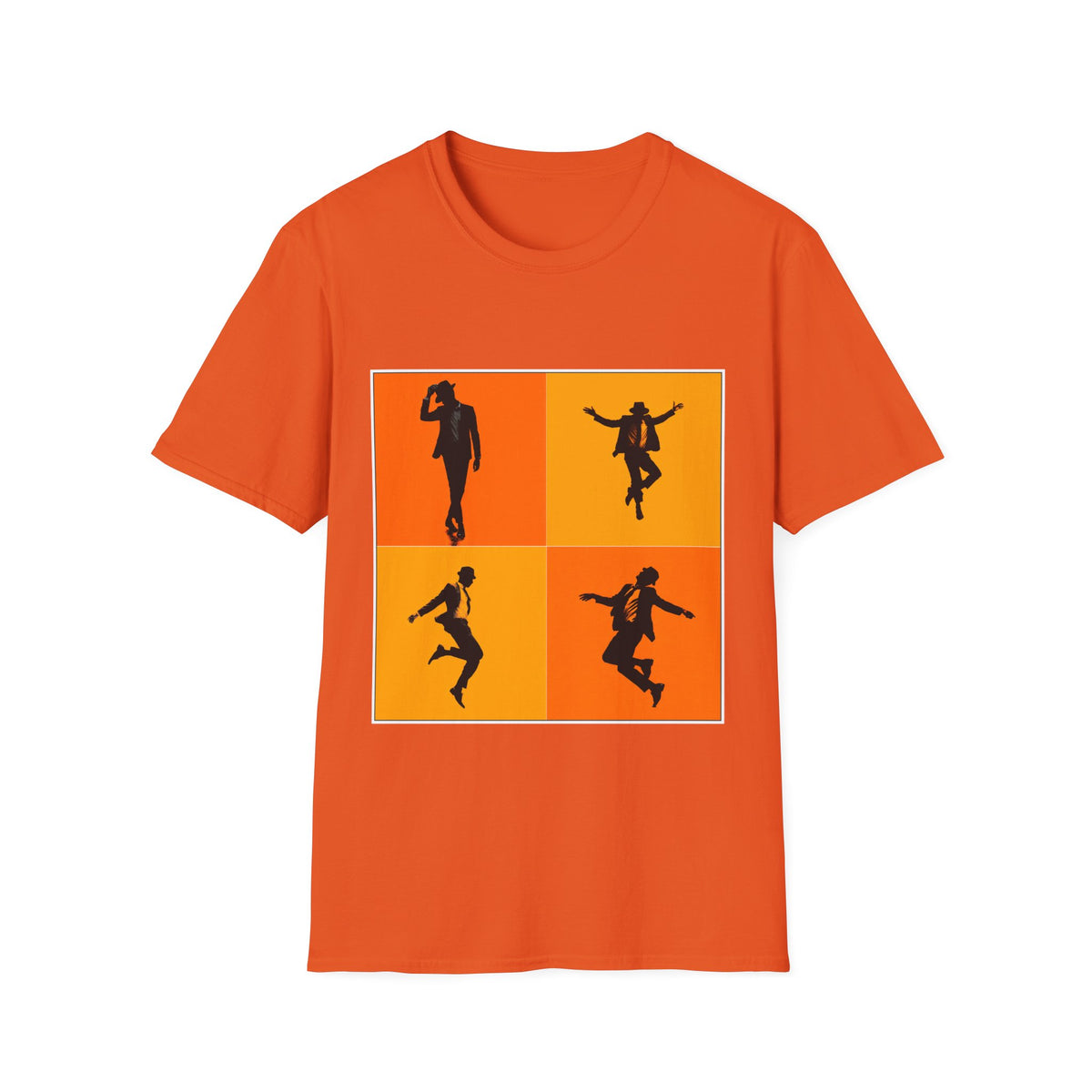 🕺 Graceful Dance Silhouette Graphic T-Shirt, Unisex, Colors ⚫🔵🔴🟠🟡⚪