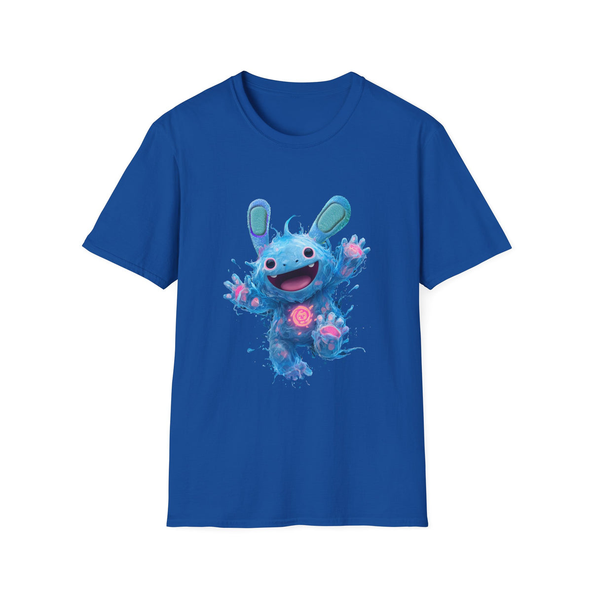 😇 Happy Creature T-Shirt | Cute Funny Monster Tee, Unisex, Colors ⚫🔵🔴🟠🟡⚪