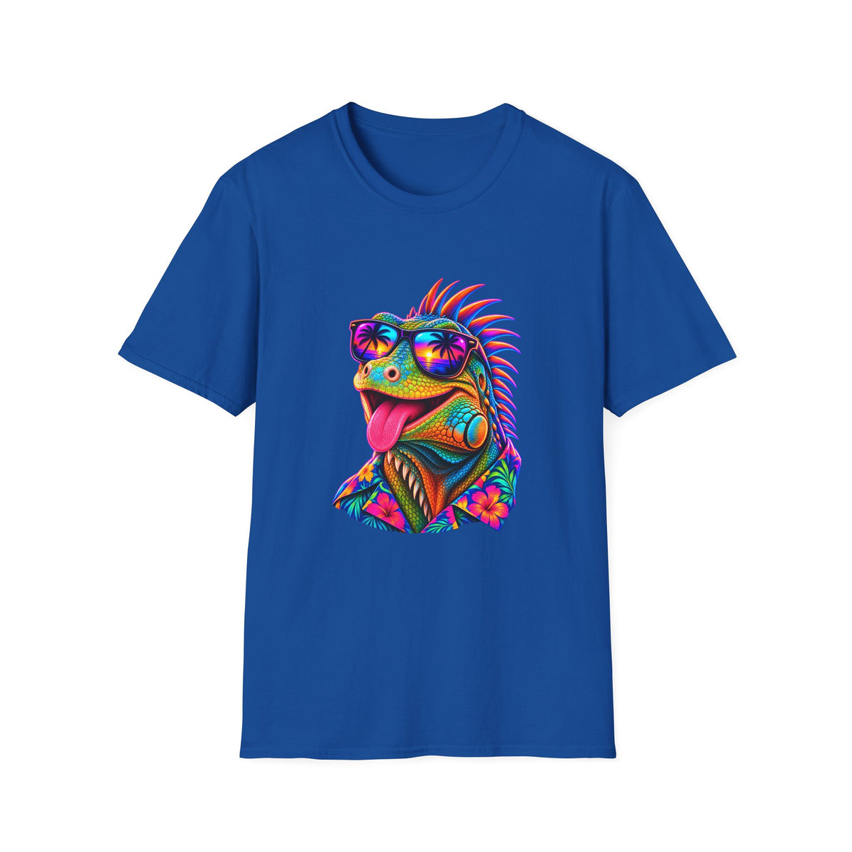 🦎 Tropical Lizard T-Shirt, Unisex, Colors ⚫🔵🔴🟢🟠🟡⚪