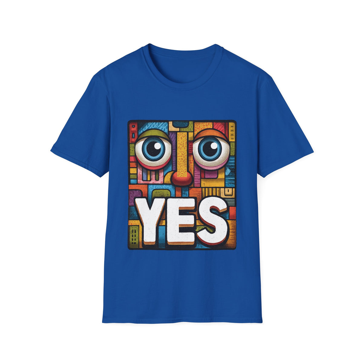 ✅ YES Minimalist Motivational T-Shirt, Unisex, Colors ⚫🔵🔴🟡⚪