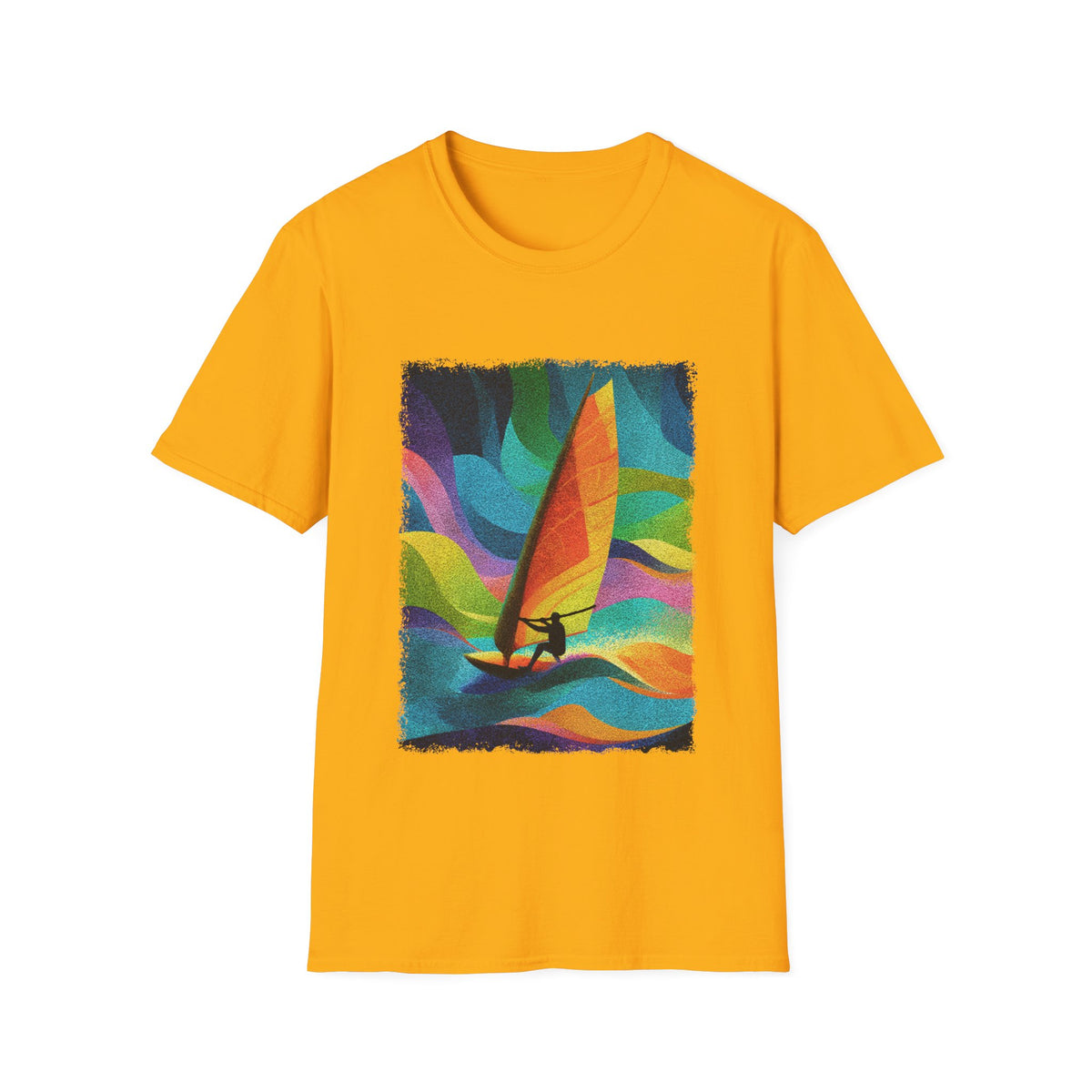 🏄 Ride the Wind – Windsurfing Adventure Sports T-Shirt, Unisex, Colors ⚫🔵🔴🟠🟡⚪