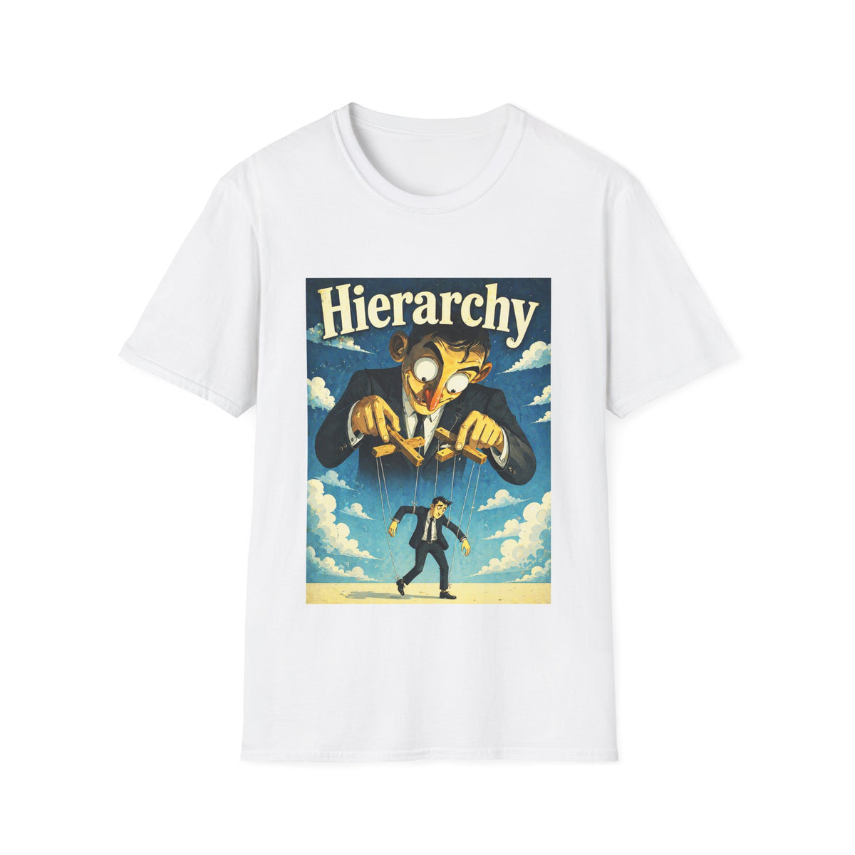 目 The Hierarchy Machine T-Shirt, Unisex, Colors ⚫🔵🔴🟠🟡⚪