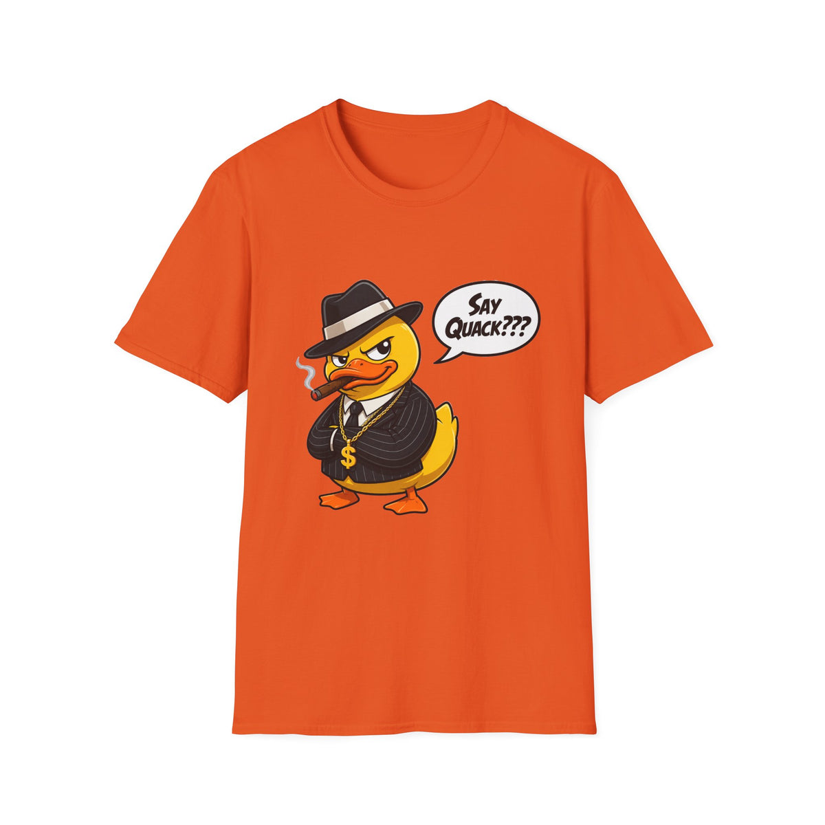 🦆 Funny T-Shirt - "Say Quack? The Duck Has Spoken", Unisex, Colors ⚫🔵🔴🟠🟡⚪
