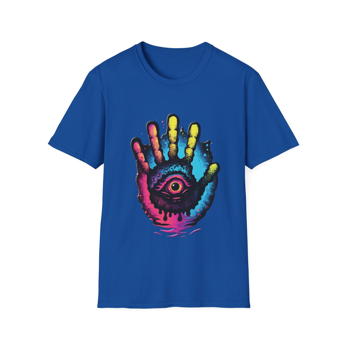 ✋ Mystical Eye T-Shirt | Sacred Vision Symbol | Unisex, Colors ⚫🔵🔴🟠🟡⚪