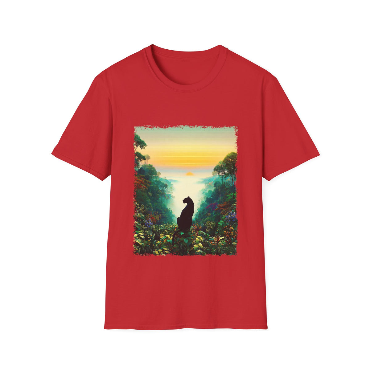🐈 Black Panther T-Shirt | Nature Inspired, Unisex, Colors ⚫🔵🔴🟠🟡⚪