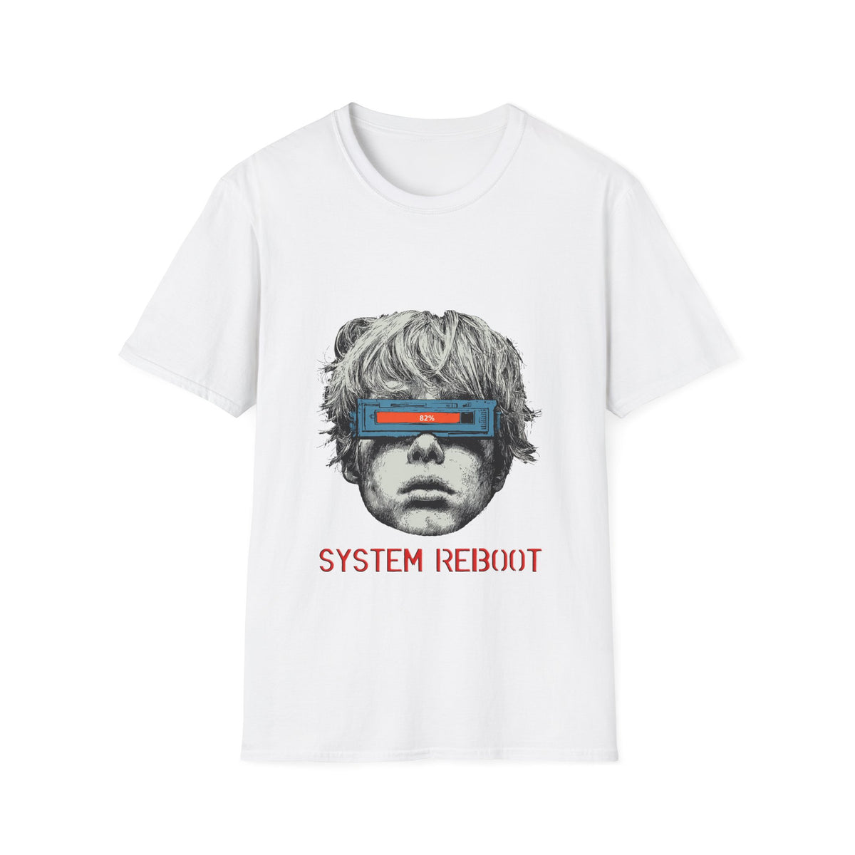 💻 Human System Reboot T-Shirt, Unisex, Colors ⚫🔵🔴🟡⚪