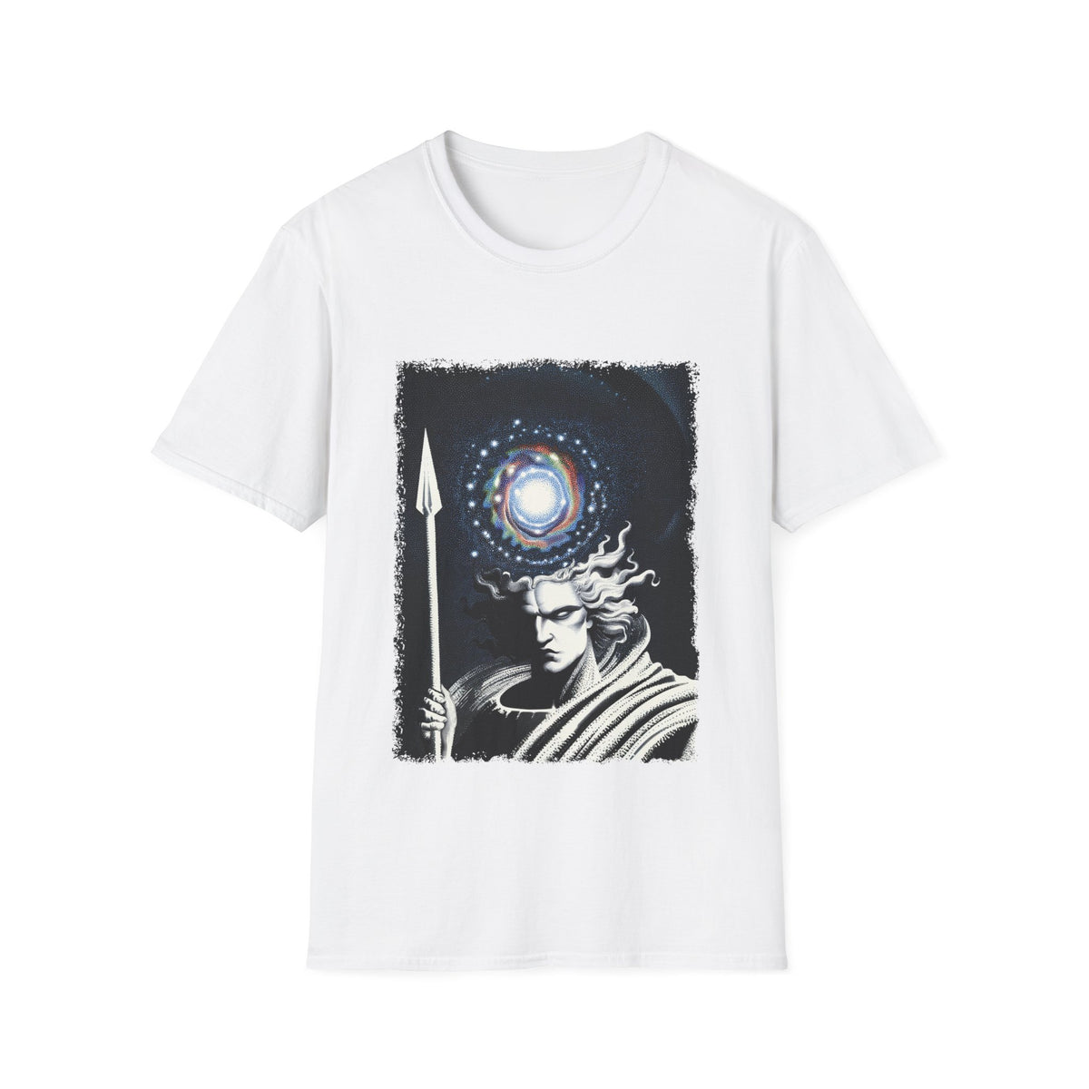 Surreal Angel of Justice – Celestial Guardian T-Shirt, Unisex, Colors ⚫🔵🔴🟡⚪