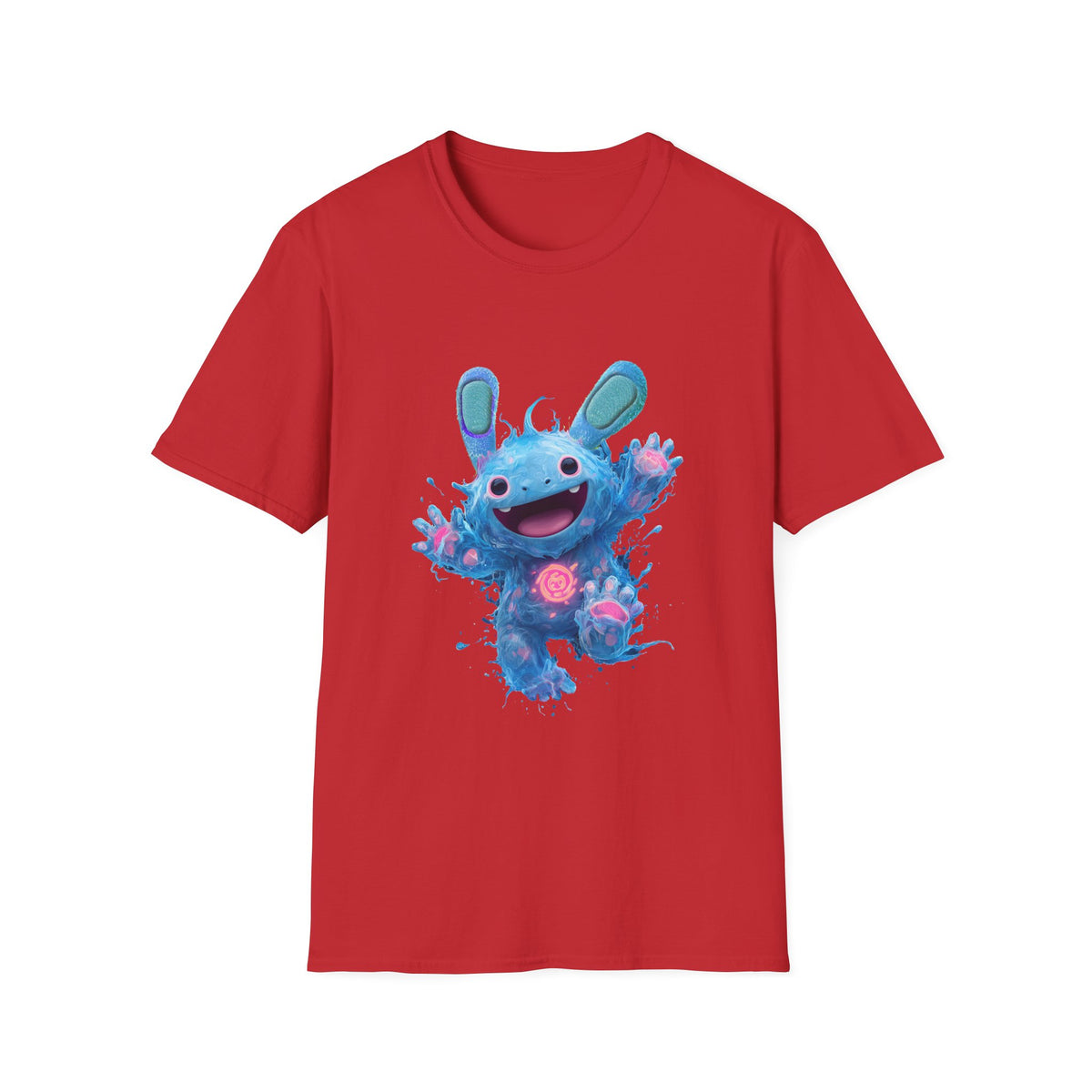😇 Happy Creature T-Shirt | Cute Funny Monster Tee, Unisex, Colors ⚫🔵🔴🟠🟡⚪