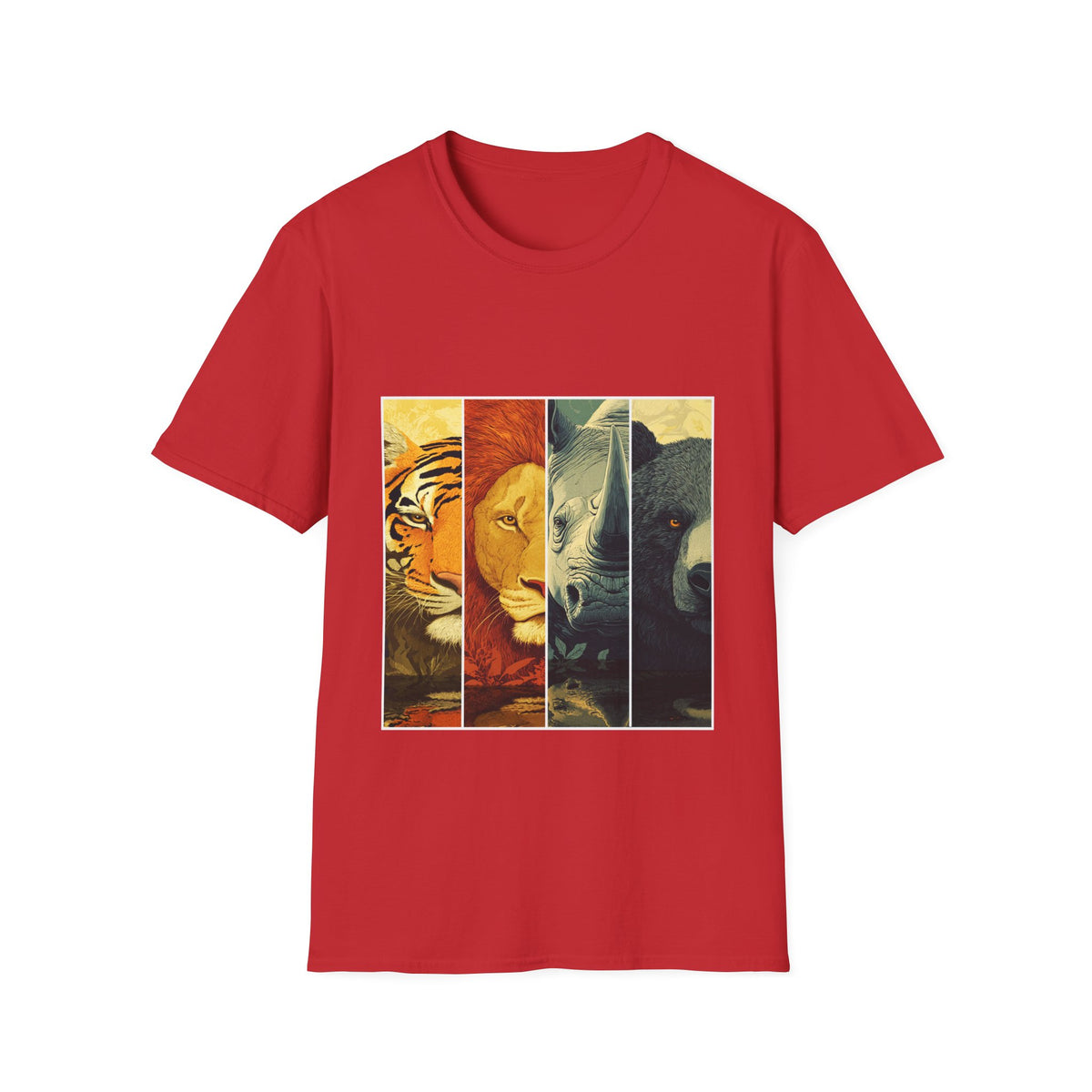 🐯 The Tough & Powerful Wildlife Graphic T-Shirt, Unisex, Colors ⚫🔵🔴🟢🟠🟡⚪