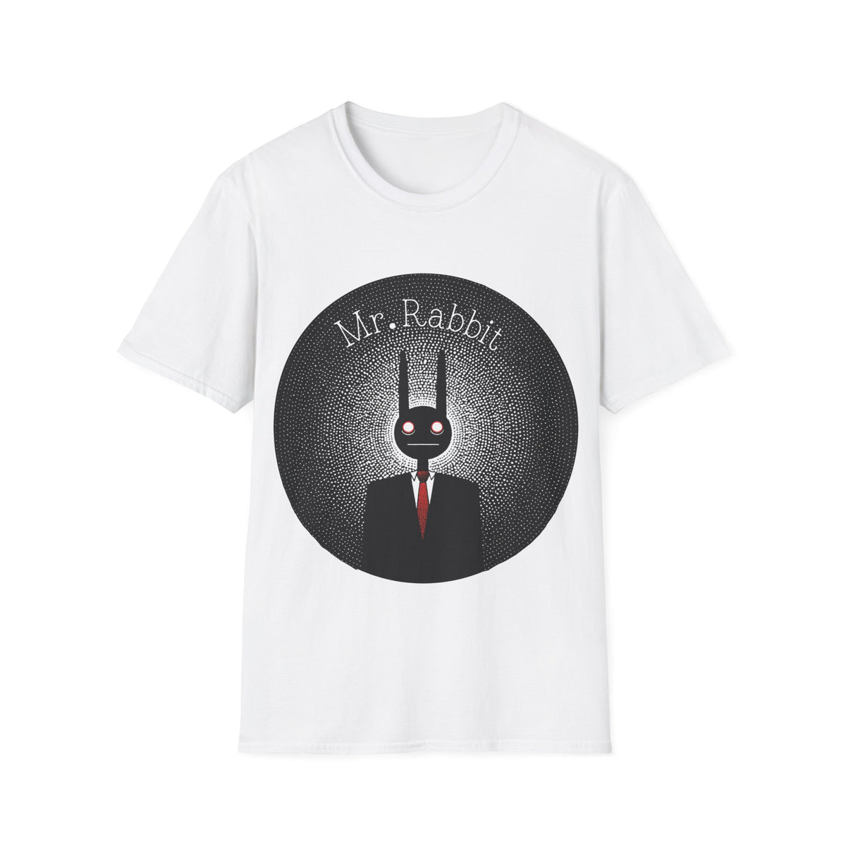 🐰 Mr. Rabbit Mystery Vintage Noir Graphic T-Shirt, Unisex, Colors ⚫🔵🔴🟢🟡⚪
