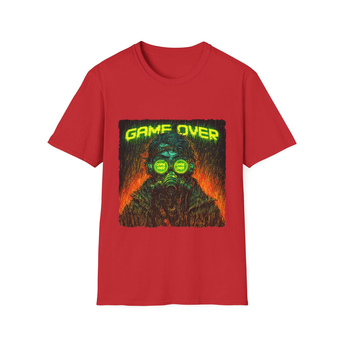 Game Over T-Shirt, Unisex, Colors ⚫🔵🔴🟠🟡⚪