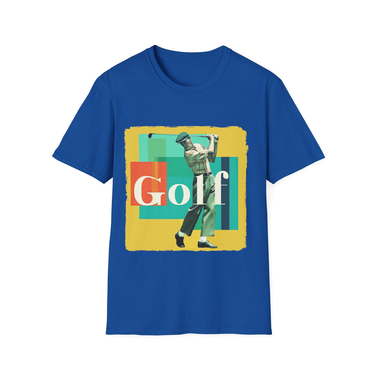 ⛳ Golf Mode On – Classic Retro Golfer T-Shirt, Unisex, Colors ⚫🔵🔴🟠🟡⚪