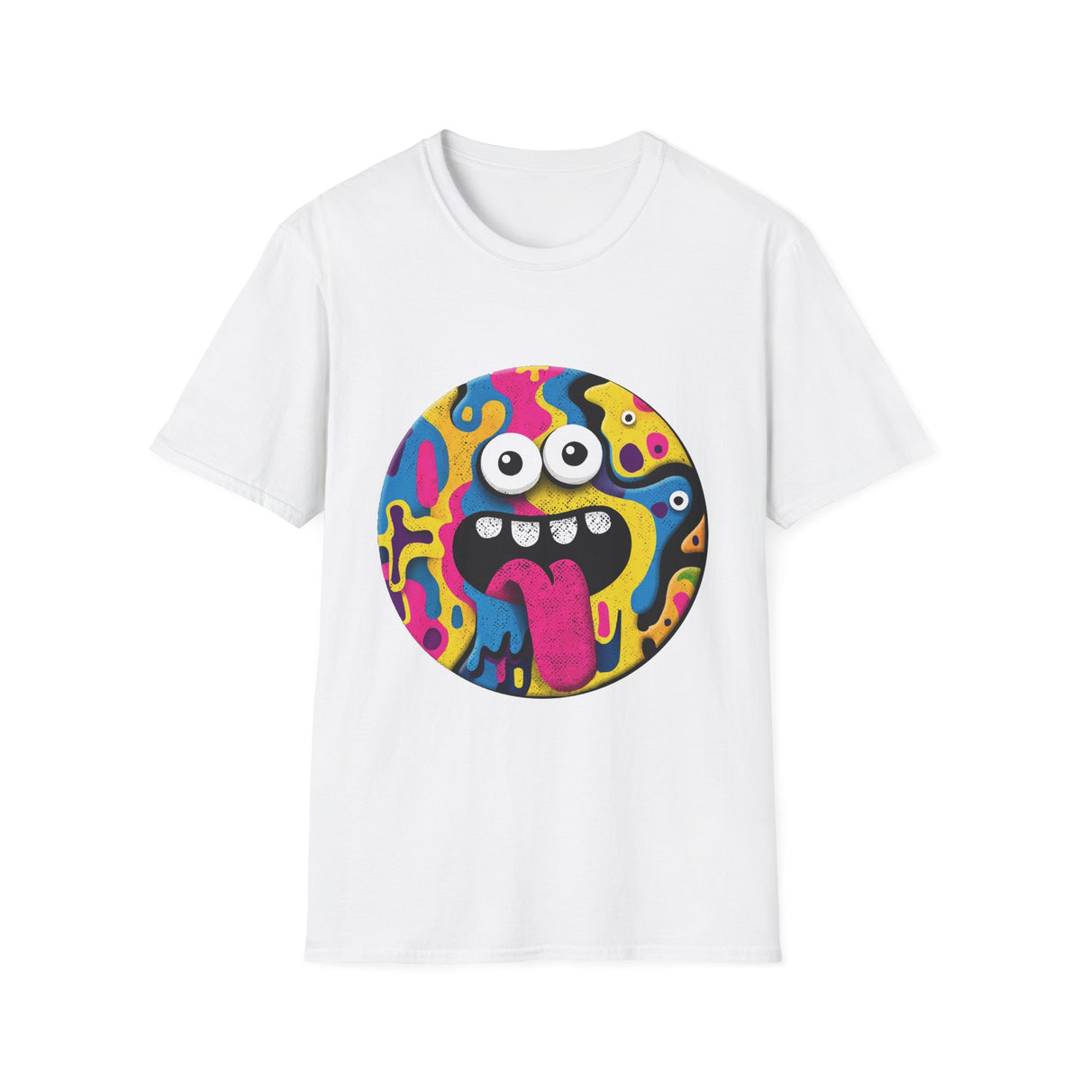 🤪 Big Smile Emoji T-Shirt, Unisex, Colors ⚫🔵🔴🟡⚪