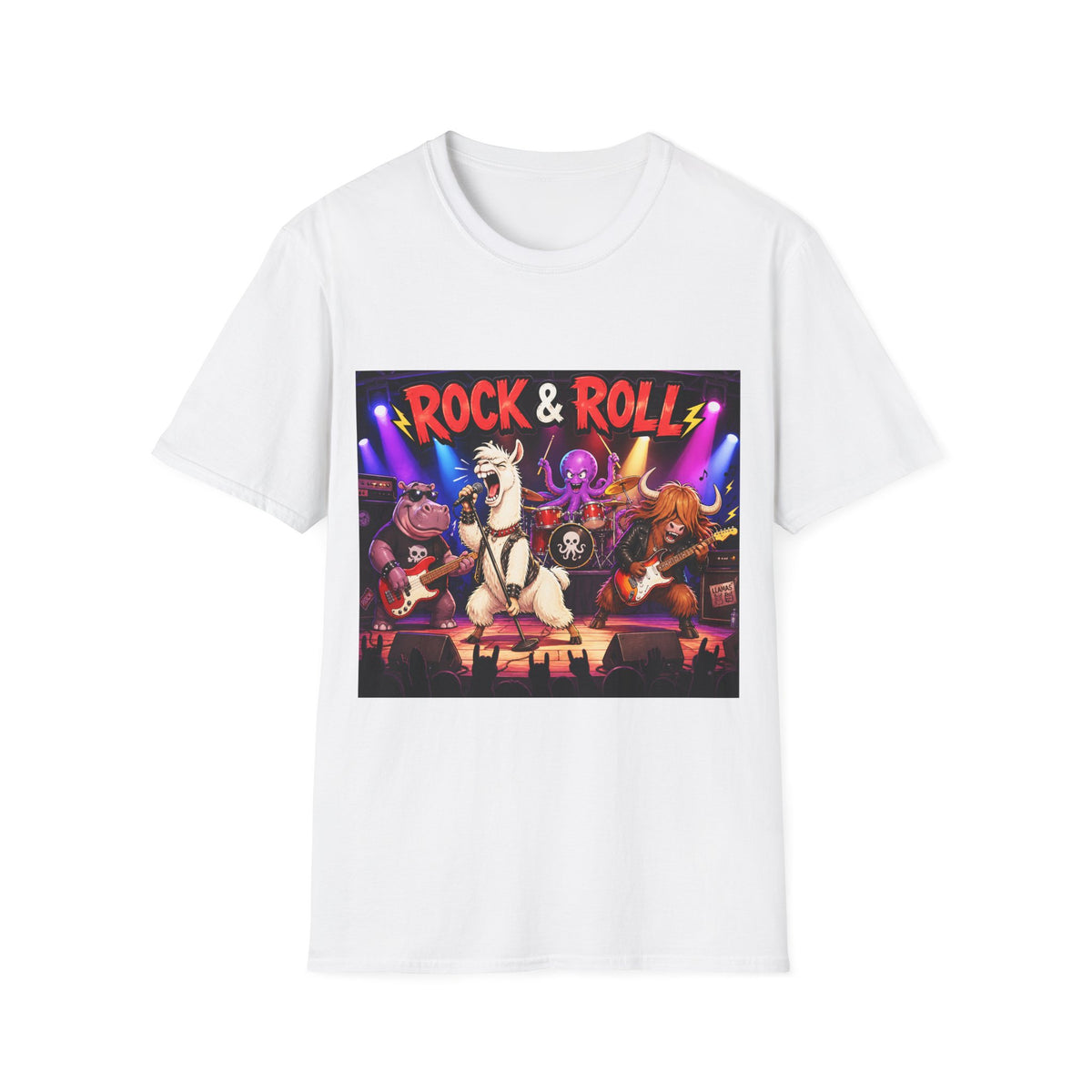 🐺 Funny Wildlife Rock Legends – The Jungle Jams Tour T-Shirt, Rock!, Unisex, Colors ⚫🔵🔴🟠🟡⚪