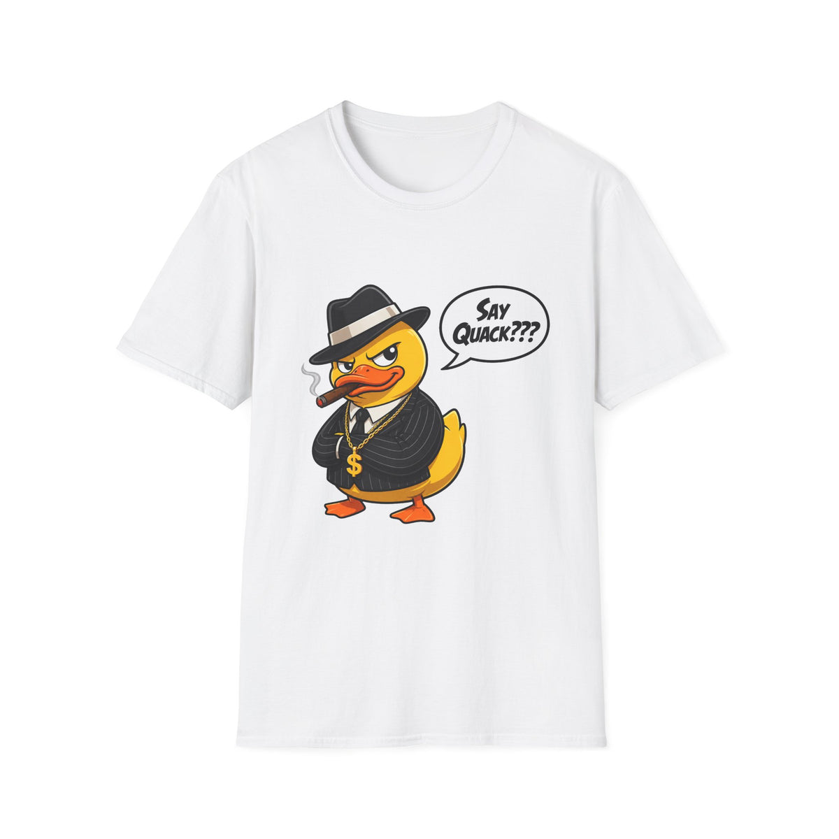 🦆 Funny T-Shirt - "Say Quack? The Duck Has Spoken", Unisex, Colors ⚫🔵🔴🟠🟡⚪