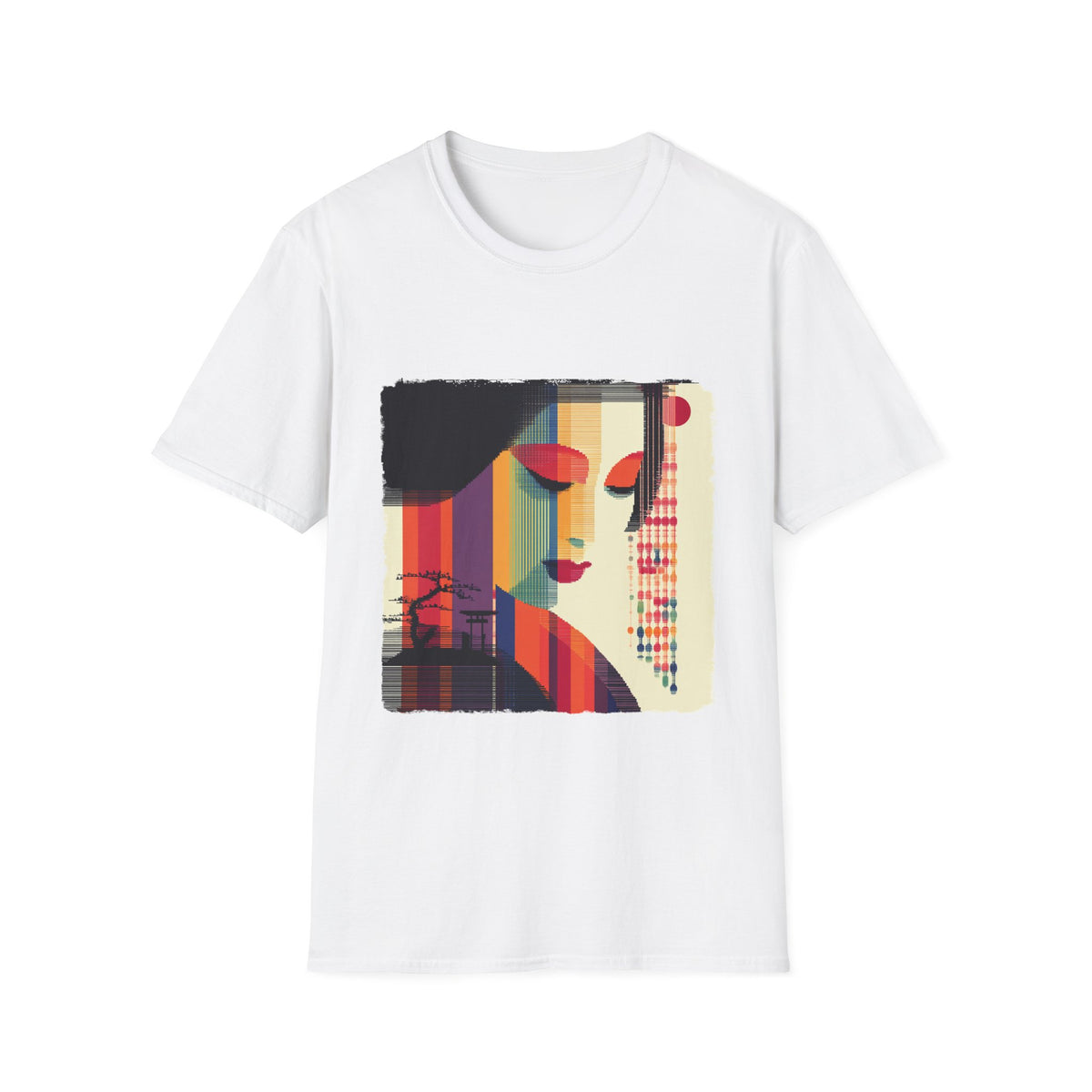 🎎 Traditional Japanese Art T-Shirt | Elegant Kyoto-Inspired Graphic Tee, Unisex, Colors ⚫🔵🔴🟡⚪