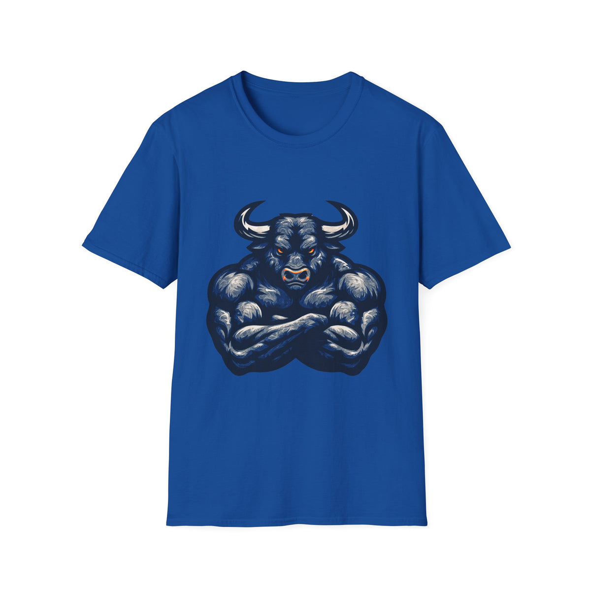 🐃 Built Different T-Shirt: The Bull Has Entered the Gym, Unisex, Colors ⚫🔵🔴🟠🟡⚪