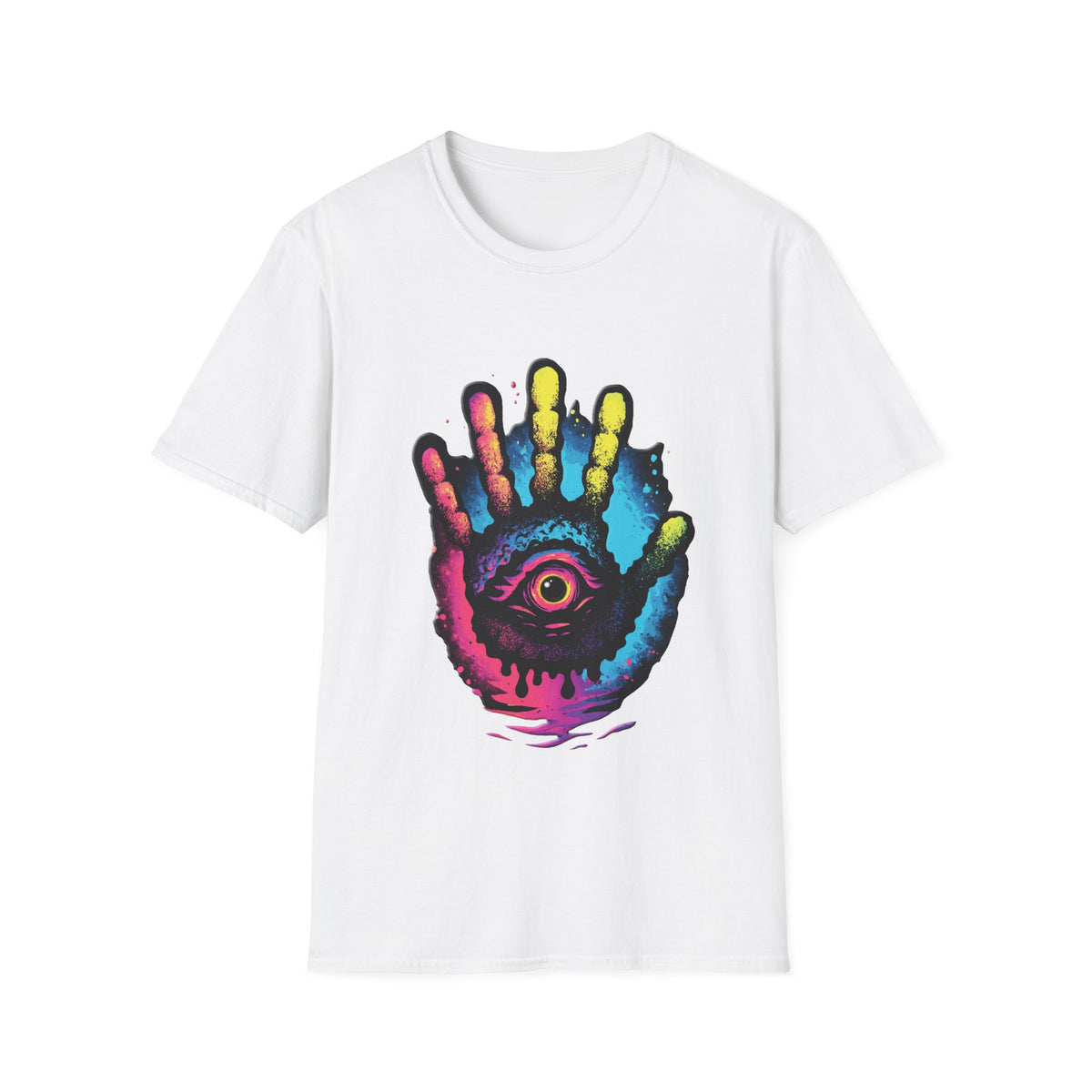 ✋ Mystical Eye T-Shirt | Sacred Vision Symbol | Unisex, Colors ⚫🔵🔴🟠🟡⚪