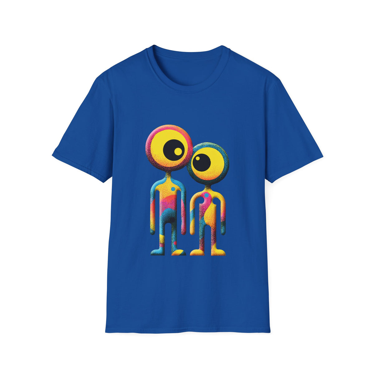 ❤️ Dot Lovers T-Shirt – Minimalist Design Tee, Unisex, Colors ⚫🔵🔴🟠🟡⚪