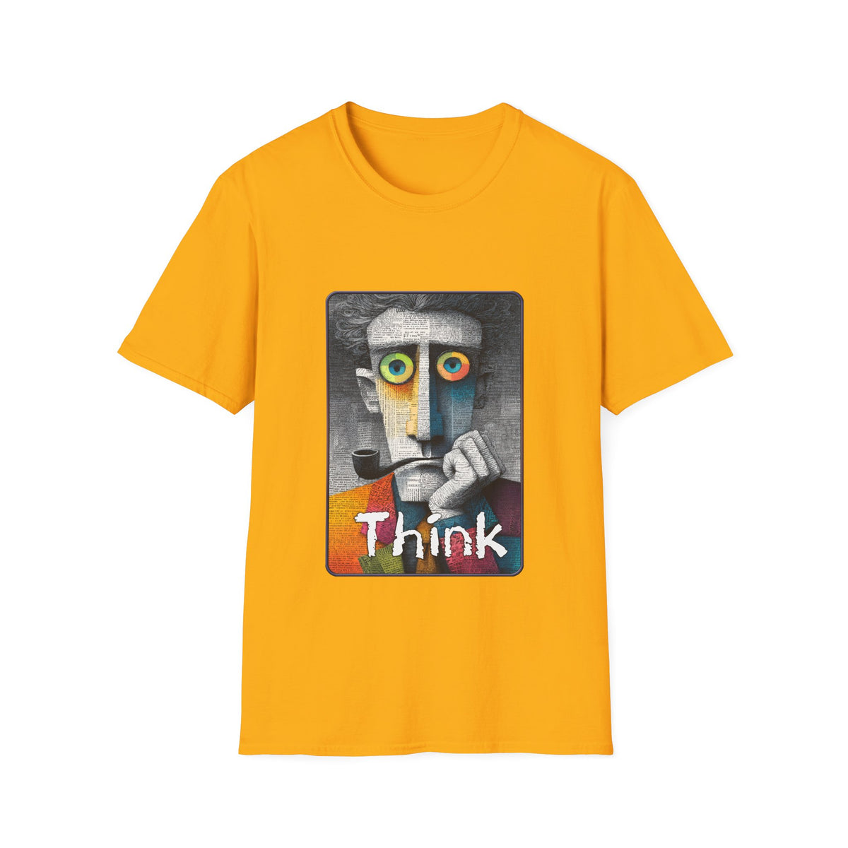 💡 Think T-Shirt, Unisex, Colors ⚫🔵🔴🟡⚪