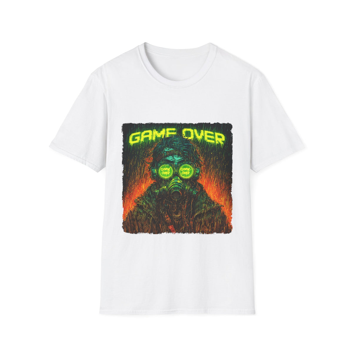 Game Over T-Shirt, Unisex, Colors ⚫🔵🔴🟠🟡⚪