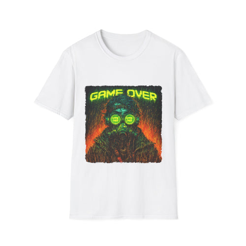Game Over T-Shirt, Unisex, Colors ⚫🔵🔴🟠🟡⚪