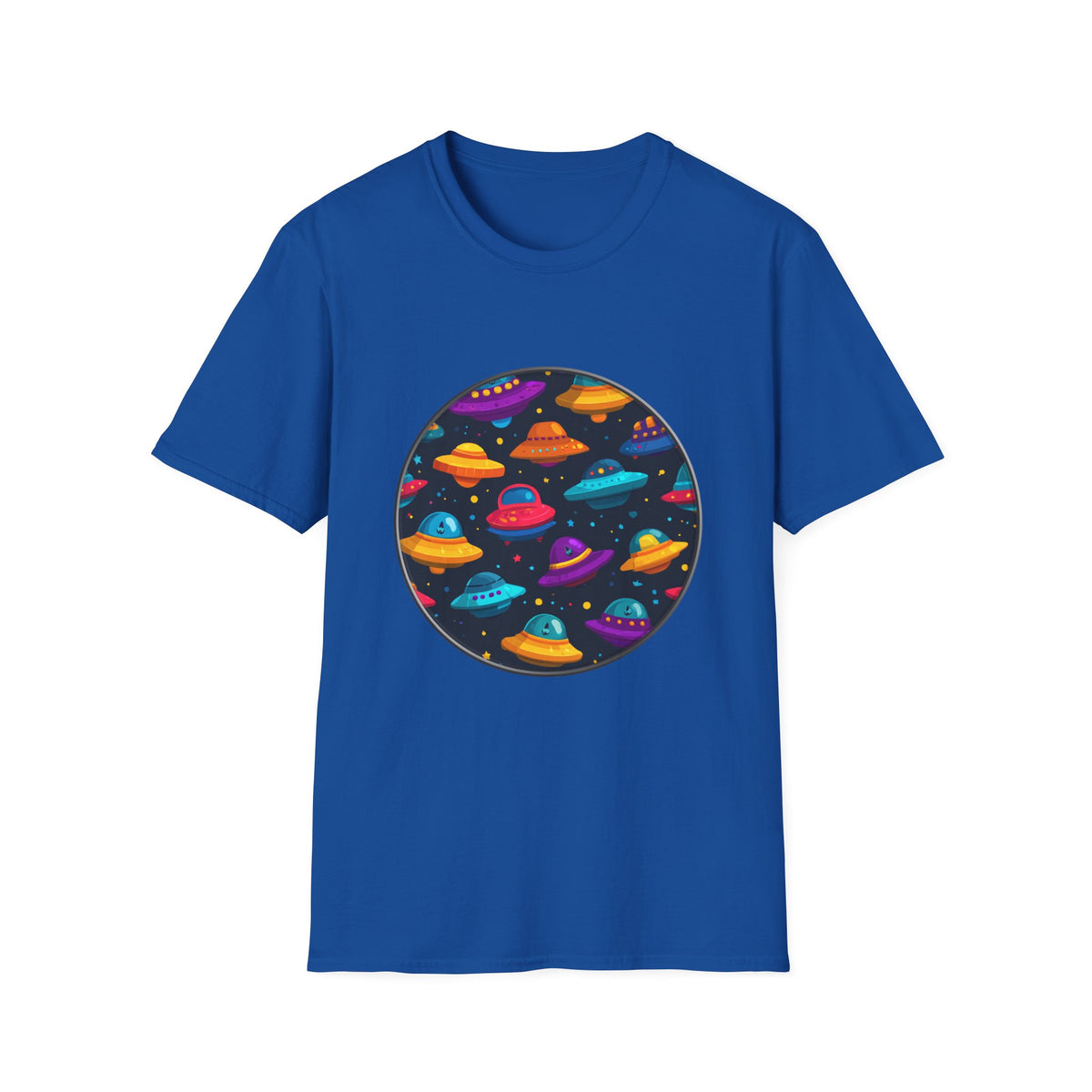 🛸 UFO Parking Only Graphic T-Shirt, Unisex, Colors ⚫🔵🔴🟡⚪