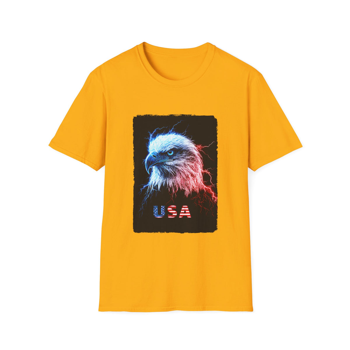 🇺🇸 Patriot Eagle T-Shirt | USA Freedom Shirt, Unisex, Colors ⚫🔵🔴🟡⚪