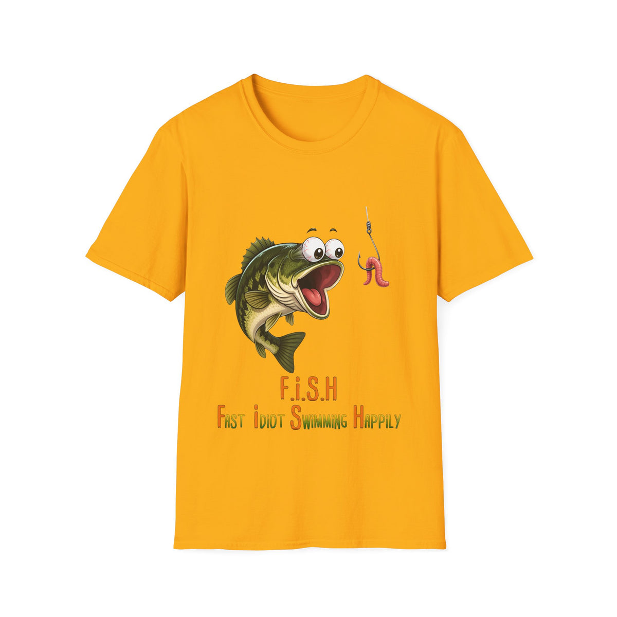 🐟 Funny Fishing Shirt, Hooked on Good Vibes – T-Shirt, Unisex, Colors ⚫🔵🔴🟡⚪