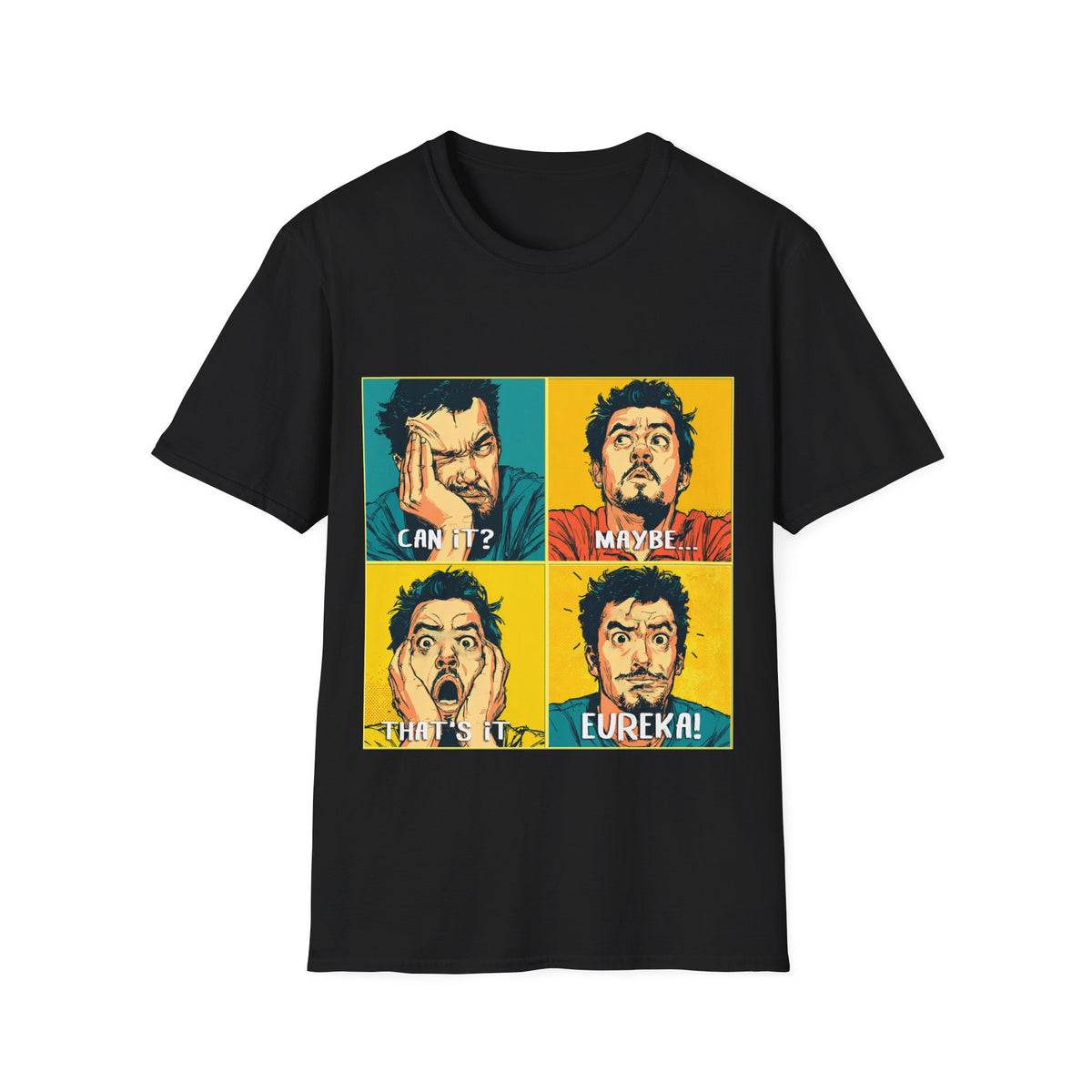 💢 The Moment It All Clicked – Funny Realization T-Shirt, Unisex, Colors ⚫🔵🔴🟢🟠🟡⚪