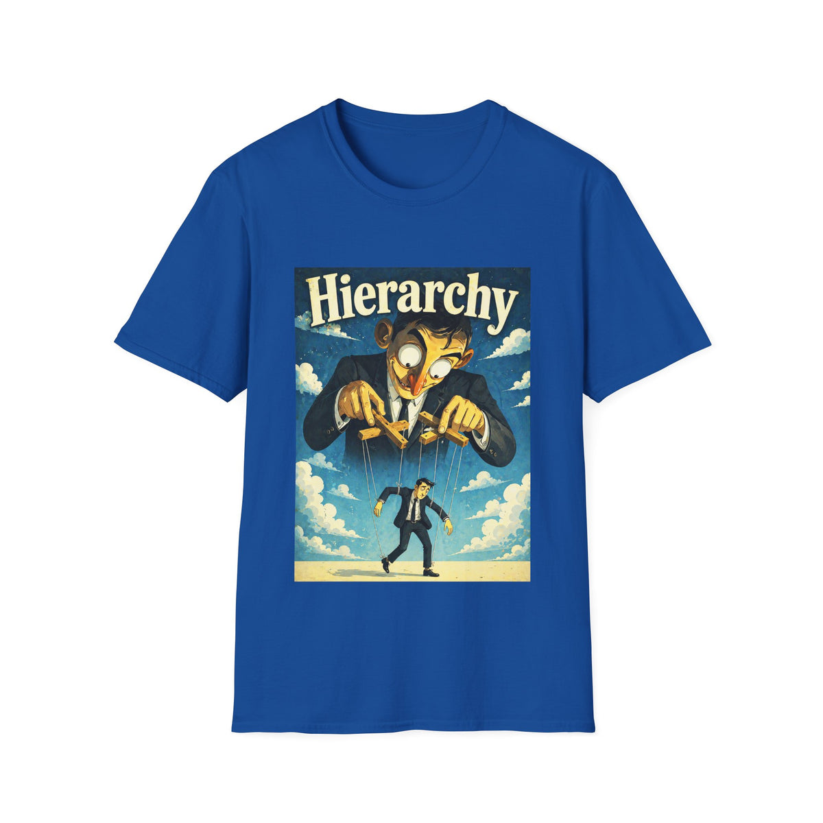 目 The Hierarchy Machine T-Shirt, Unisex, Colors ⚫🔵🔴🟠🟡⚪
