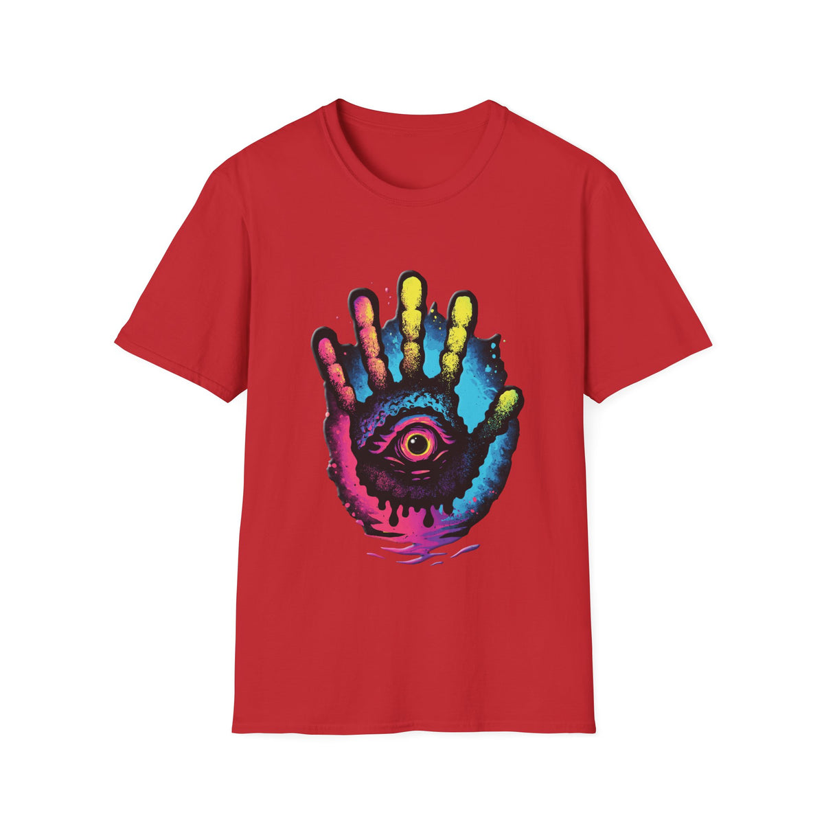 ✋ Mystical Eye T-Shirt | Sacred Vision Symbol | Unisex, Colors ⚫🔵🔴🟠🟡⚪