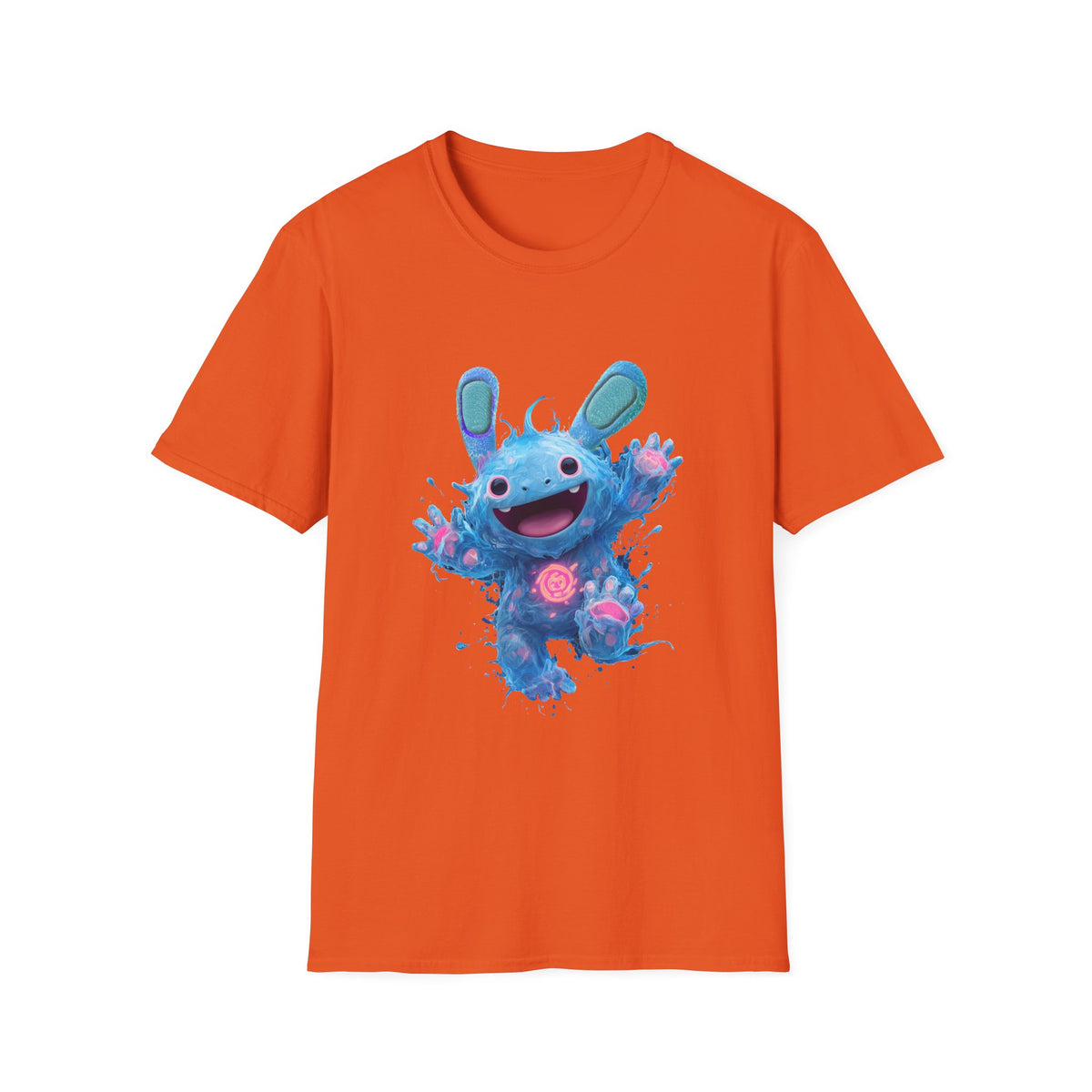 😇 Happy Creature T-Shirt | Cute Funny Monster Tee, Unisex, Colors ⚫🔵🔴🟠🟡⚪