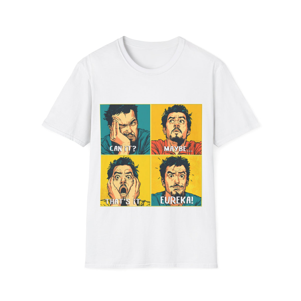 💢 The Moment It All Clicked – Funny Realization T-Shirt, Unisex, Colors ⚫🔵🔴🟢🟠🟡⚪