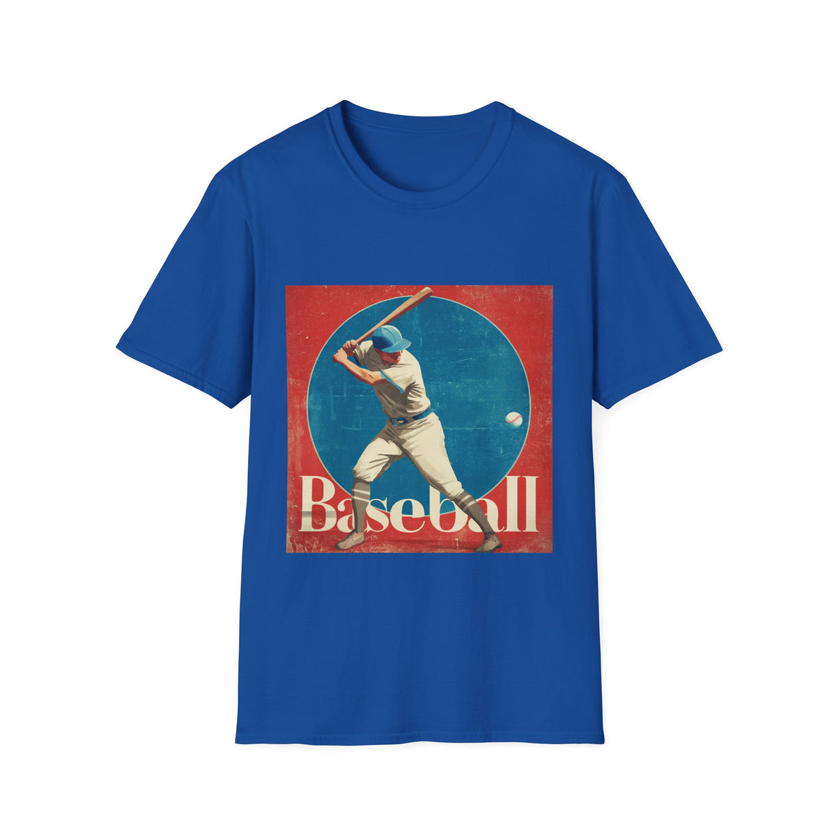 ⚾ Vintage Baseball Player | Old School Baseball Fan Gift, Sports T-Shirt, Unisex, Colors ⚫🔵🔴🟠🟡⚪