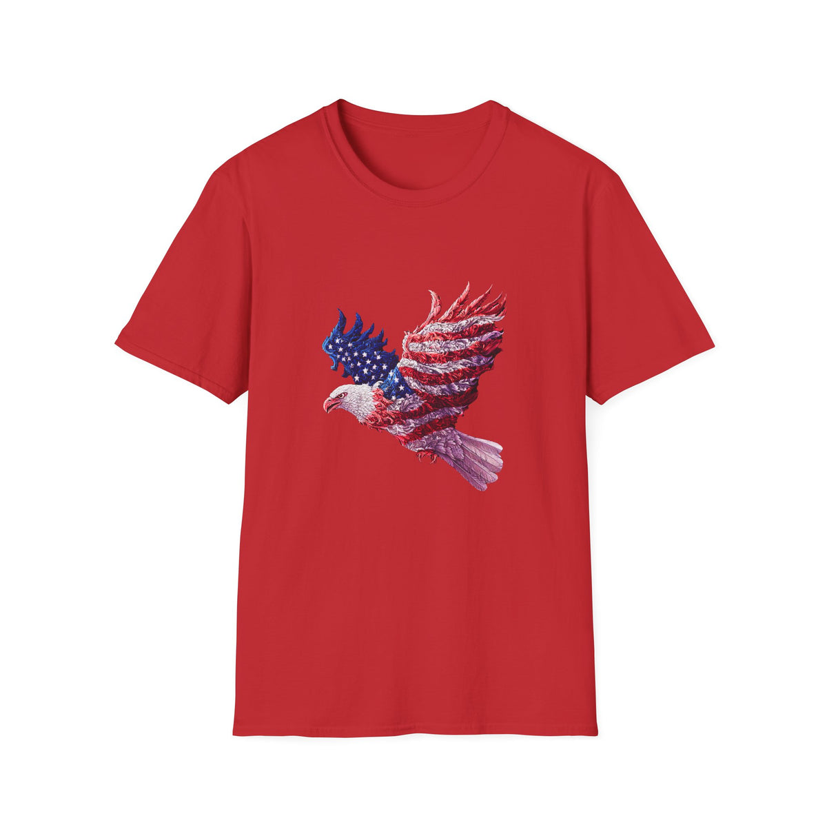 🦅 Patriot Eagle T-Shirt | USA Freedom Shirt, Unisex, Colors ⚫🔵🔴🟡⚪