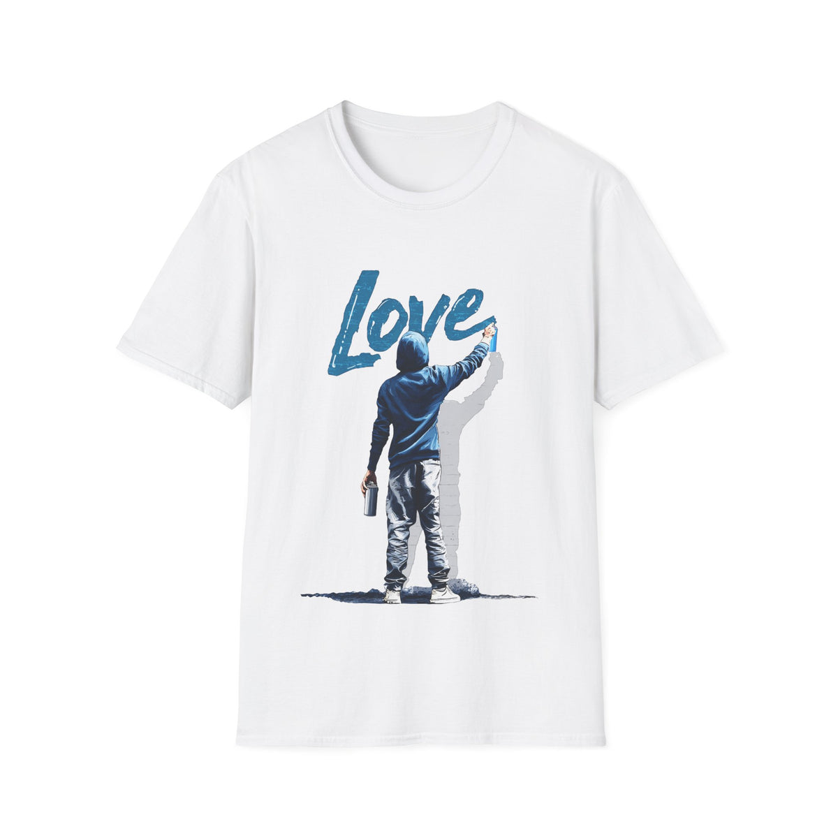 🎨 Graffiti Artist LOVE Street Art T-Shirt, Unisex, Colors ⚫🔵🔴🟡⚪