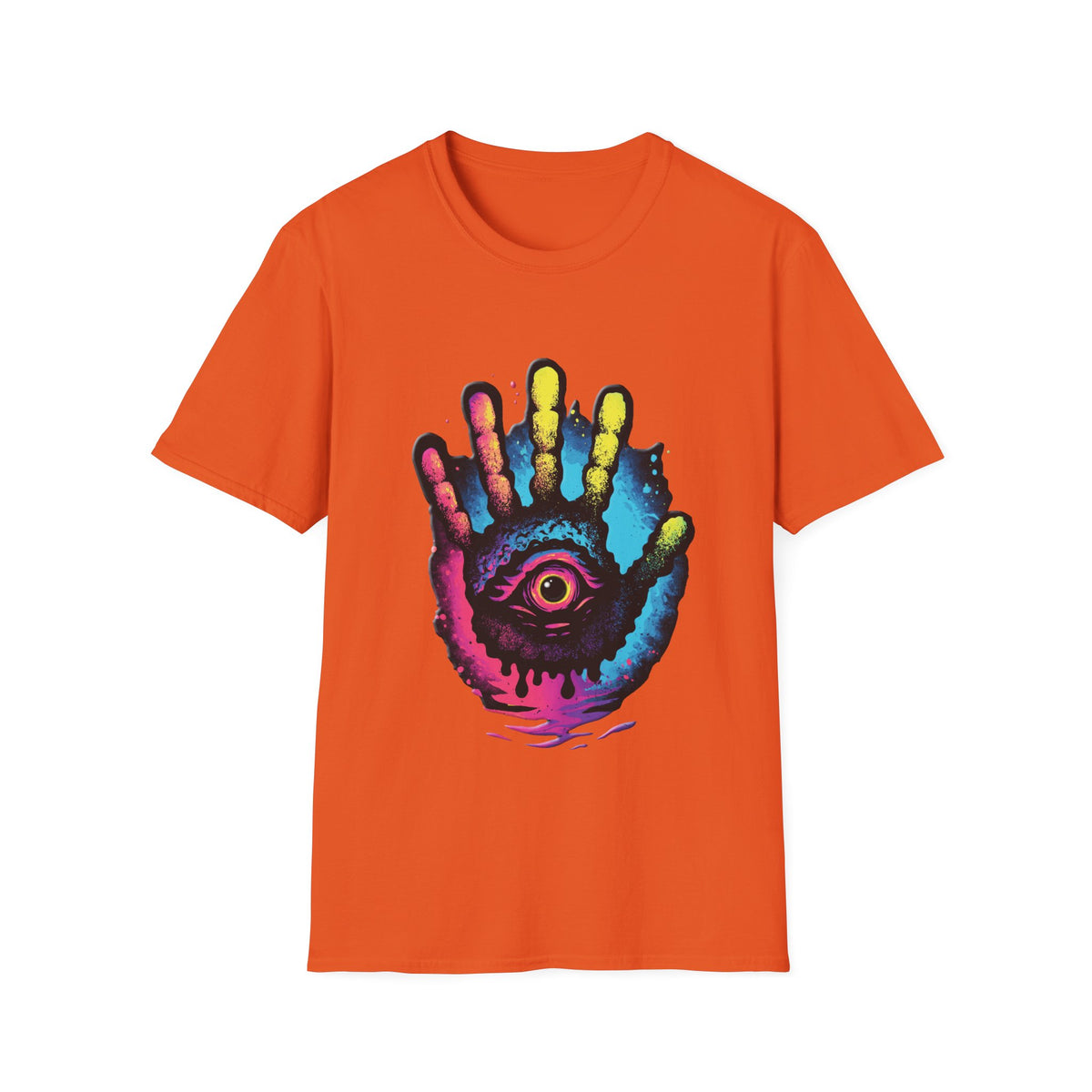 ✋ Mystical Eye T-Shirt | Sacred Vision Symbol | Unisex, Colors ⚫🔵🔴🟠🟡⚪