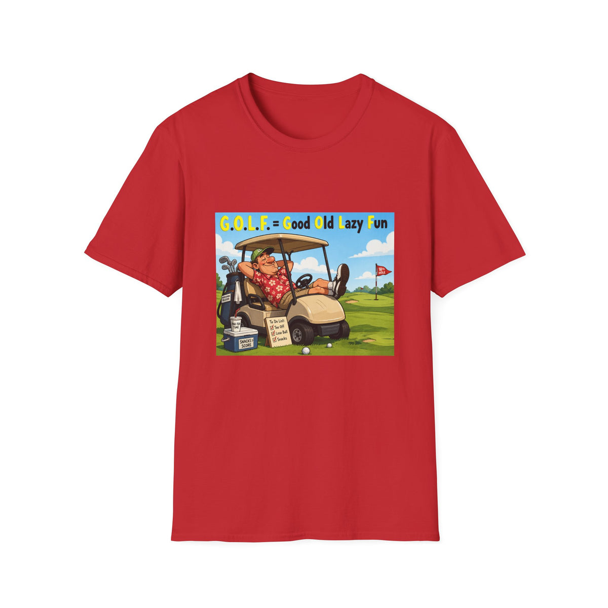 ⛳ Funny Golf T-Shirt - I Swing Hard, I Apologize Later, Unisex, Colors ⚫🔵🔴🟠🟡⚪