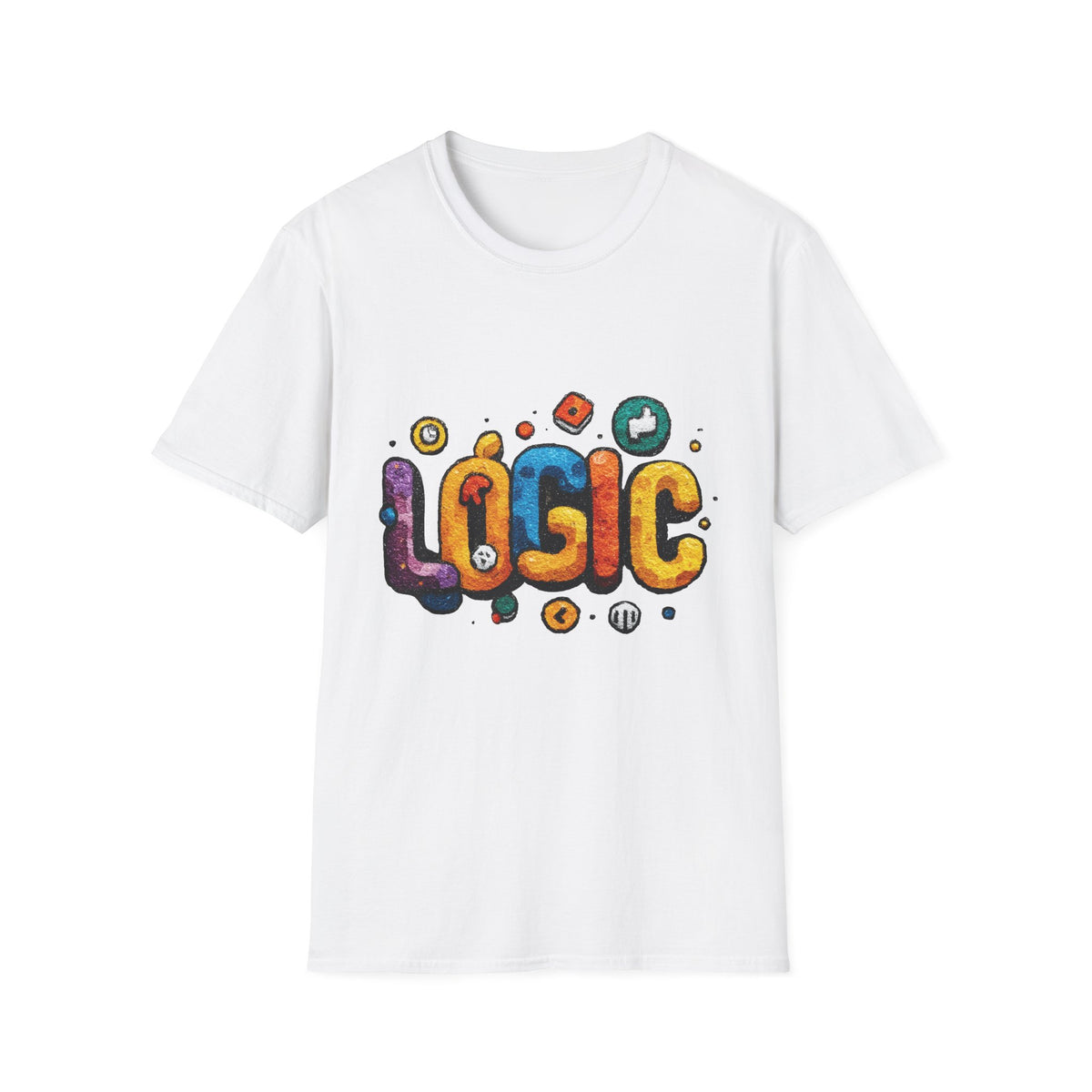 ⚙️ Logic Mind T-Shirt – Think Smart, Stay Rational Graphic Tee, Unisex, Colors ⚫🔵🔴🟡⚪