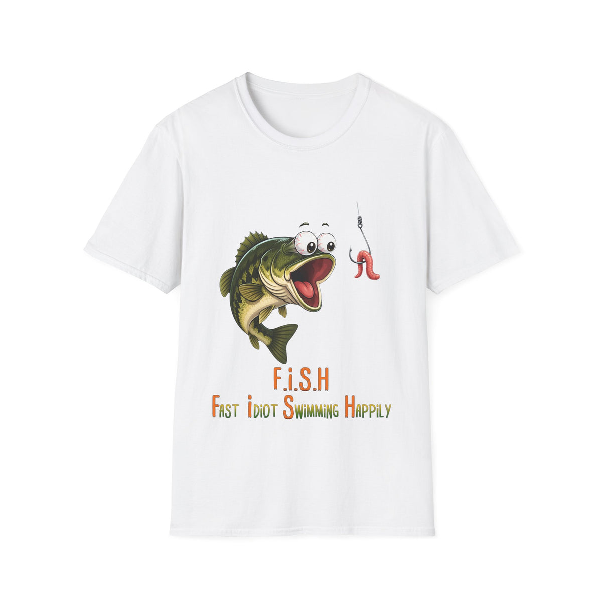🐟 Funny Fishing Shirt, Hooked on Good Vibes – T-Shirt, Unisex, Colors ⚫🔵🔴🟡⚪