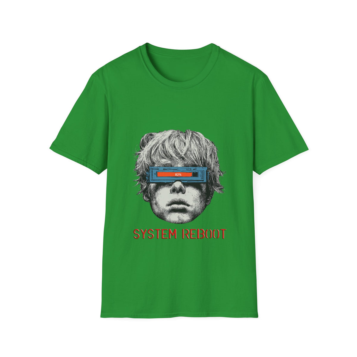 💻 Human System Reboot T-Shirt, Unisex, Colors ⚫🔵🔴🟡⚪