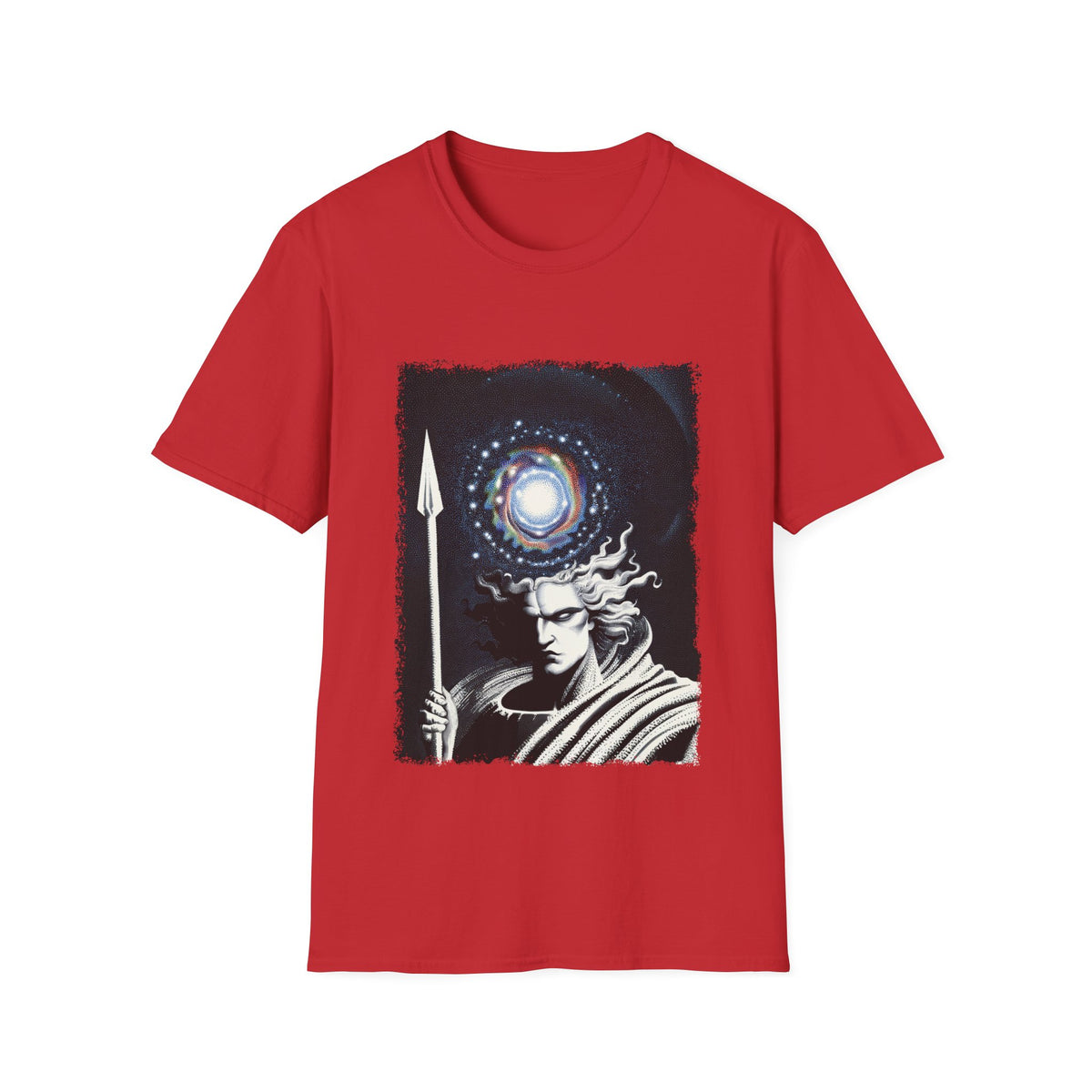 Surreal Angel of Justice – Celestial Guardian T-Shirt, Unisex, Colors ⚫🔵🔴🟡⚪