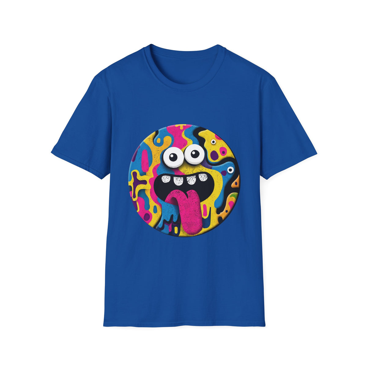 🤪 Big Smile Emoji T-Shirt, Unisex, Colors ⚫🔵🔴🟡⚪