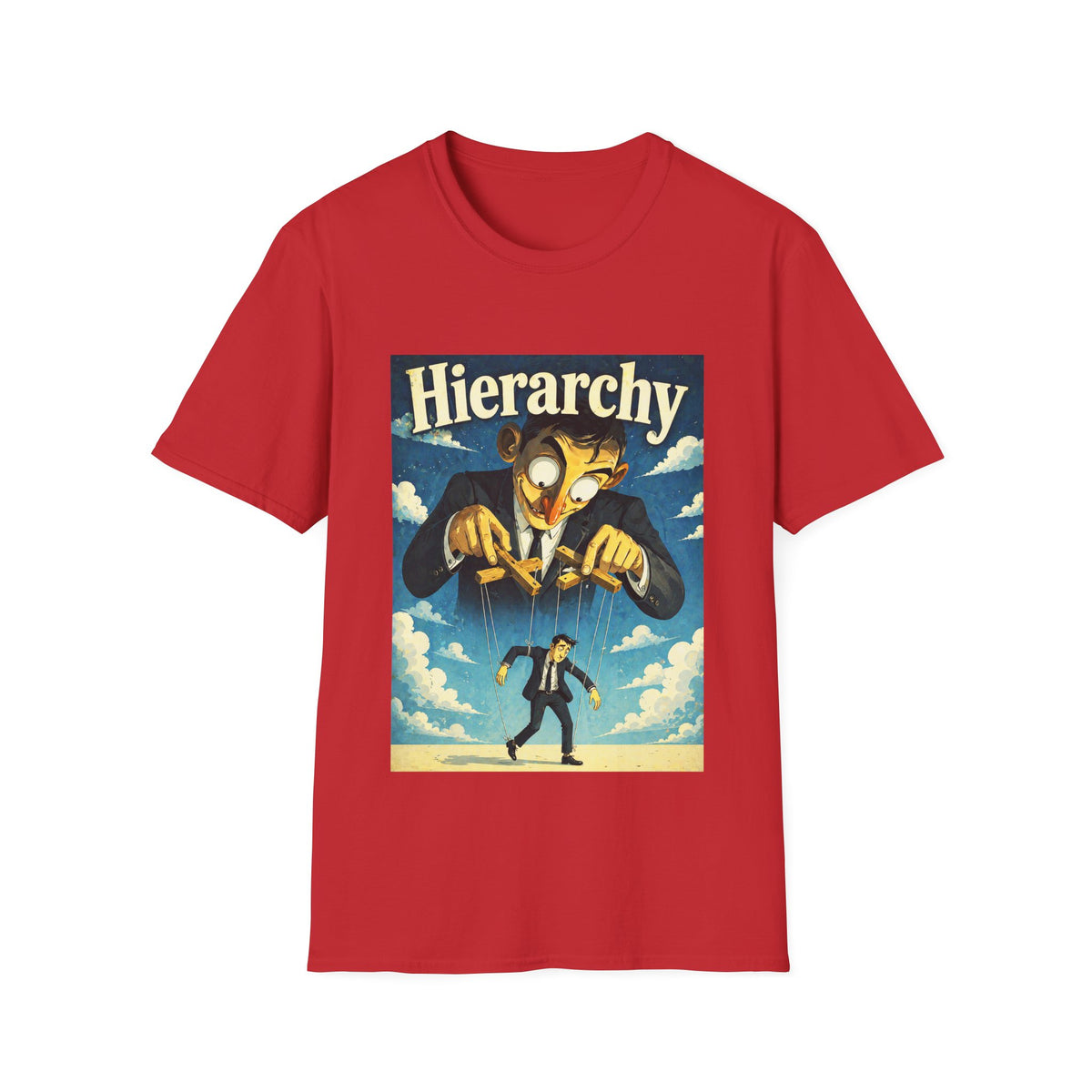 目 The Hierarchy Machine T-Shirt, Unisex, Colors ⚫🔵🔴🟠🟡⚪