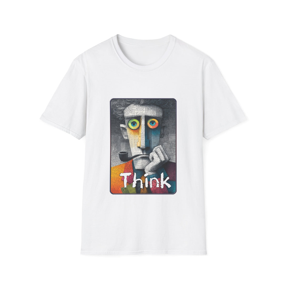 💡 Think T-Shirt, Unisex, Colors ⚫🔵🔴🟡⚪
