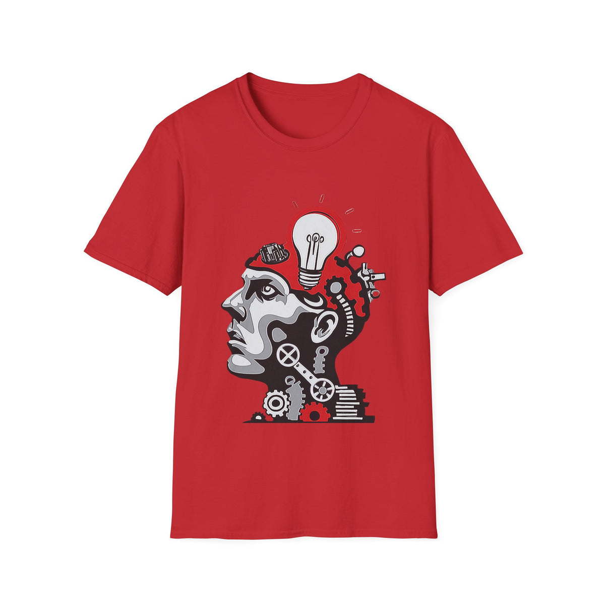 💡 Creative Mind Graphic T-Shirt, Unisex, Colors ⚫🔵🔴🟡⚪