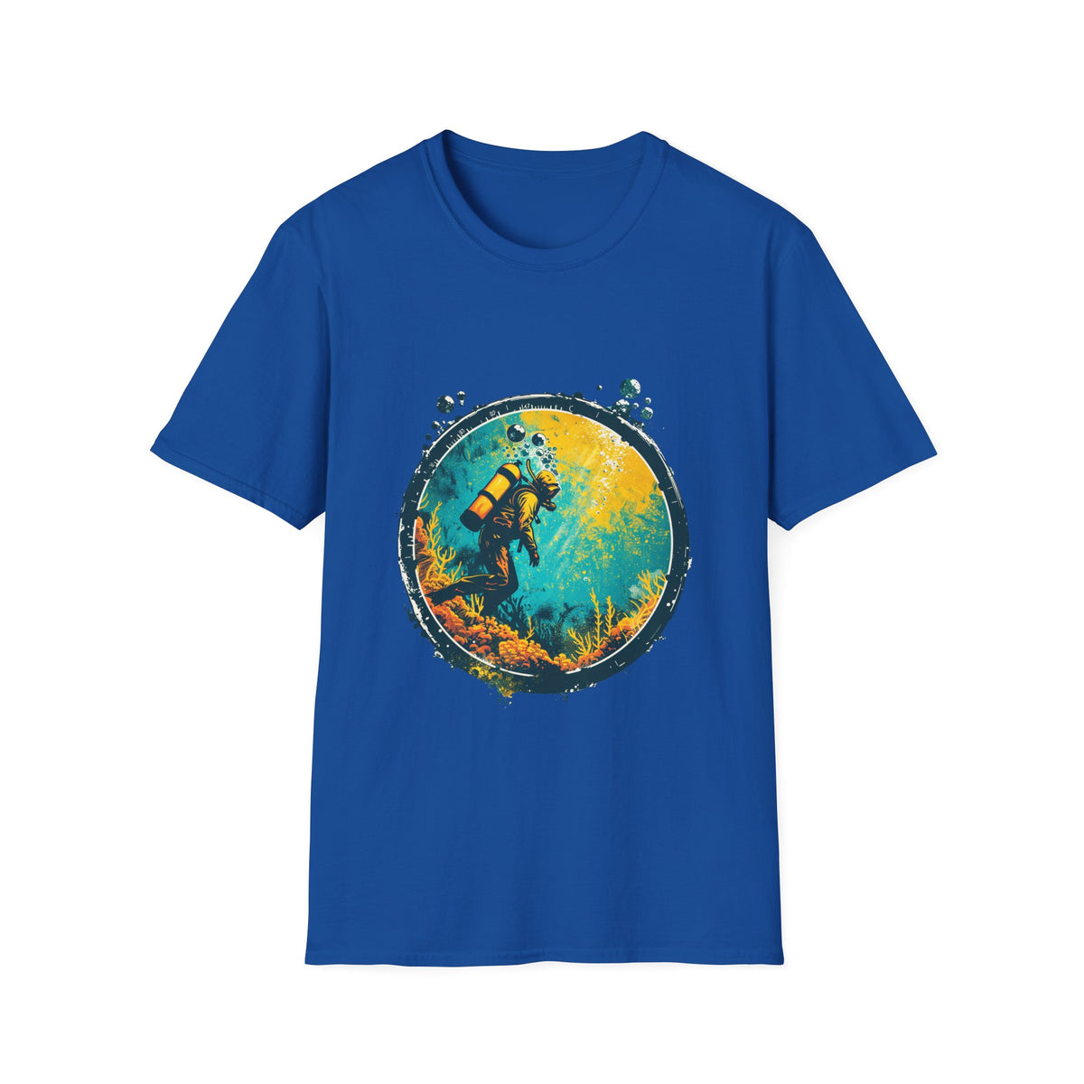 🤿 Dive into Adventure – Scuba Diving Sports T-Shirt, Unisex, Colors ⚫🔵🔴🟠🟡⚪