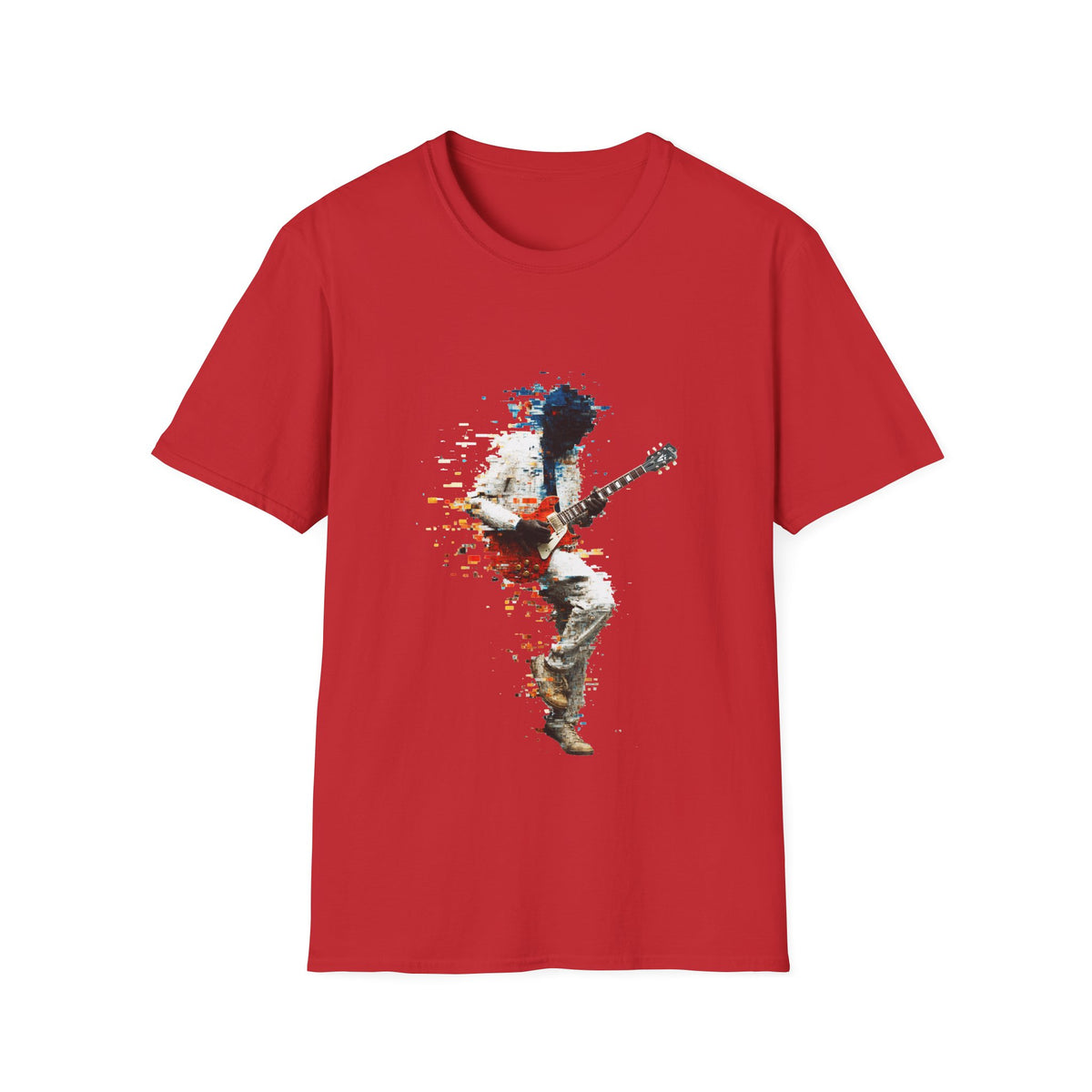 🤘 Guitarist Graphic T-Shirt, Unisex, Colors ⚫🔵🔴🟡⚪